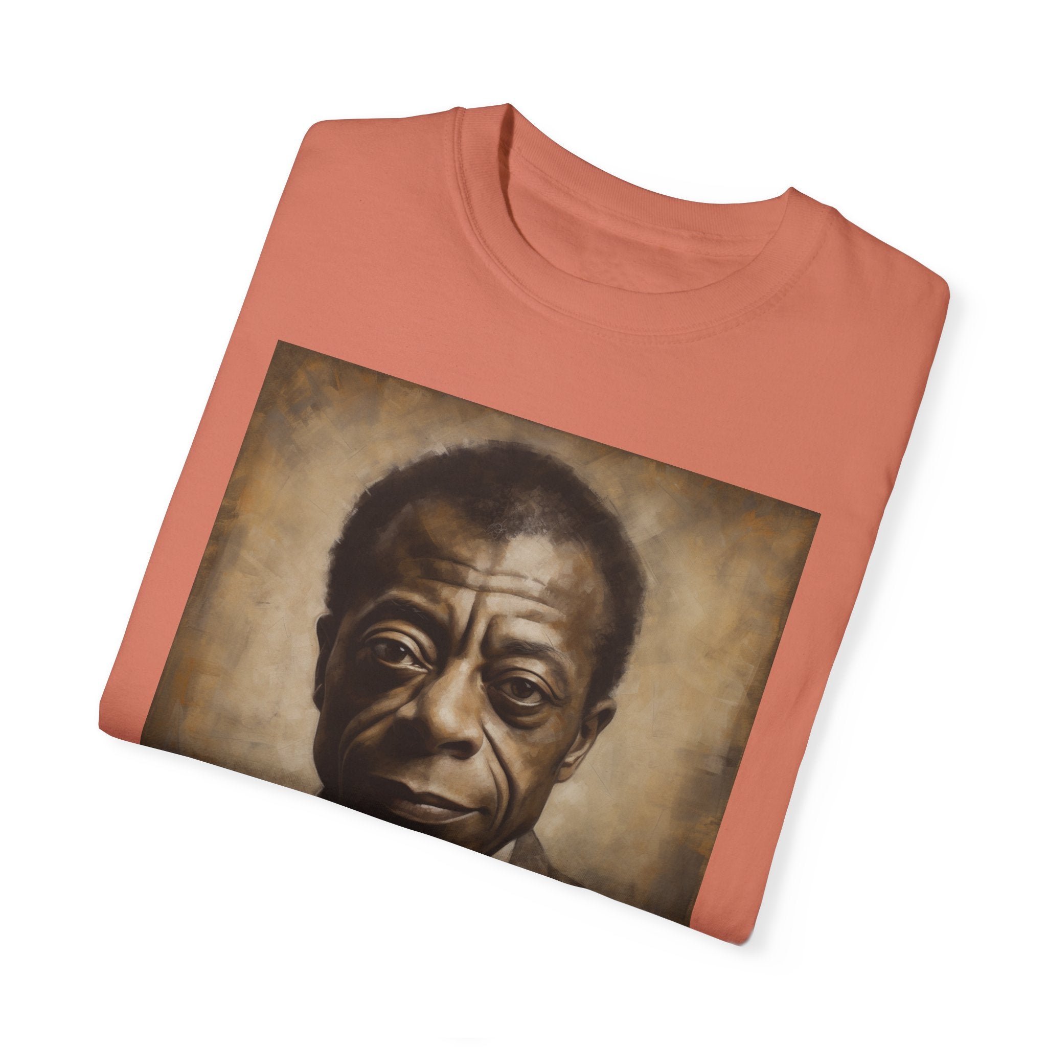 Show Civil Rights Support and Awareness in Comfort With Portrait of Iconic African American Pioneer Portrait Unisex Garment-Dyed T-shirt - Tribute to a Renowned Writer and Civil Rights Activist Ideal For History Scholars