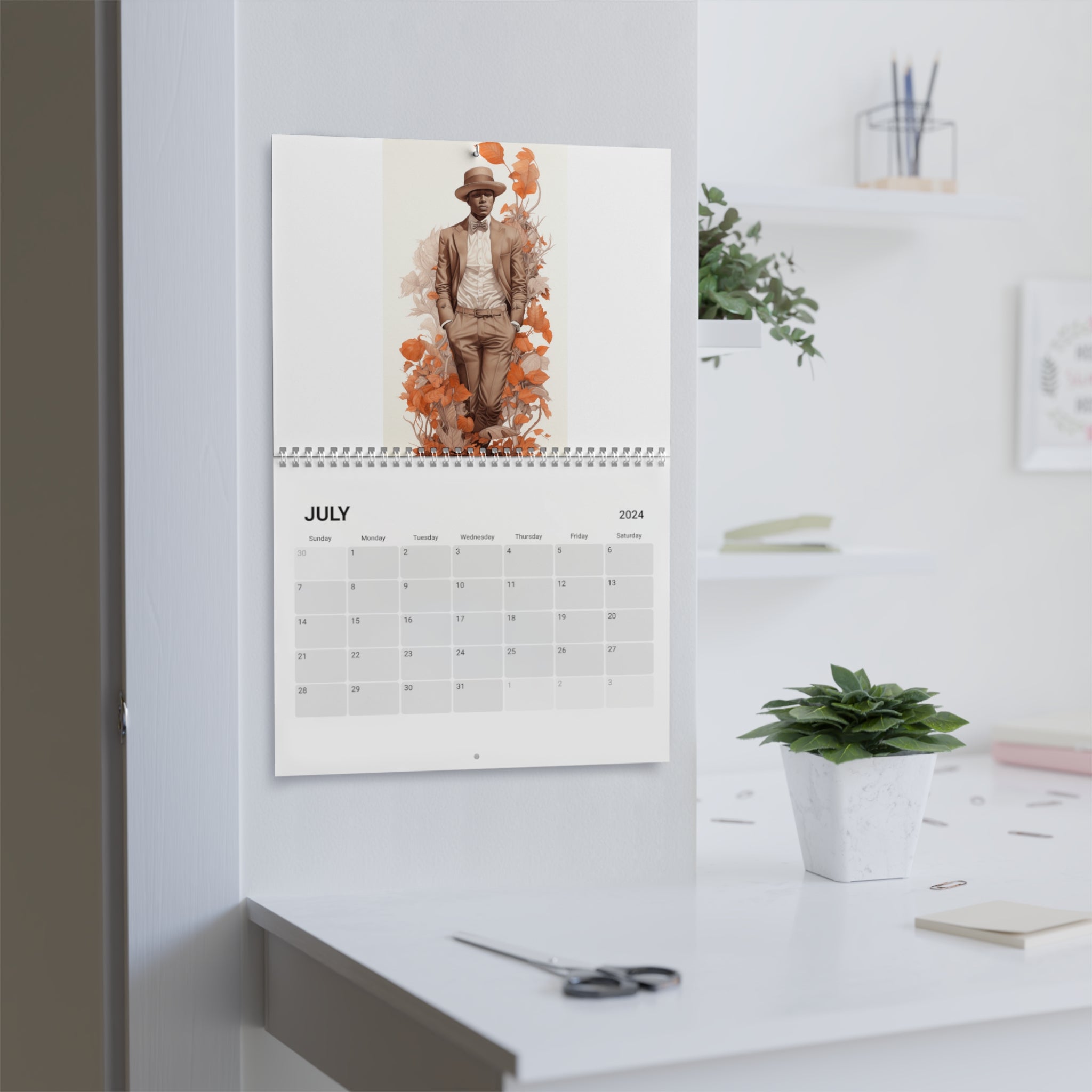 Stay Stylish All Year Round with the 2024 "Swagga Man" Desk Calendar