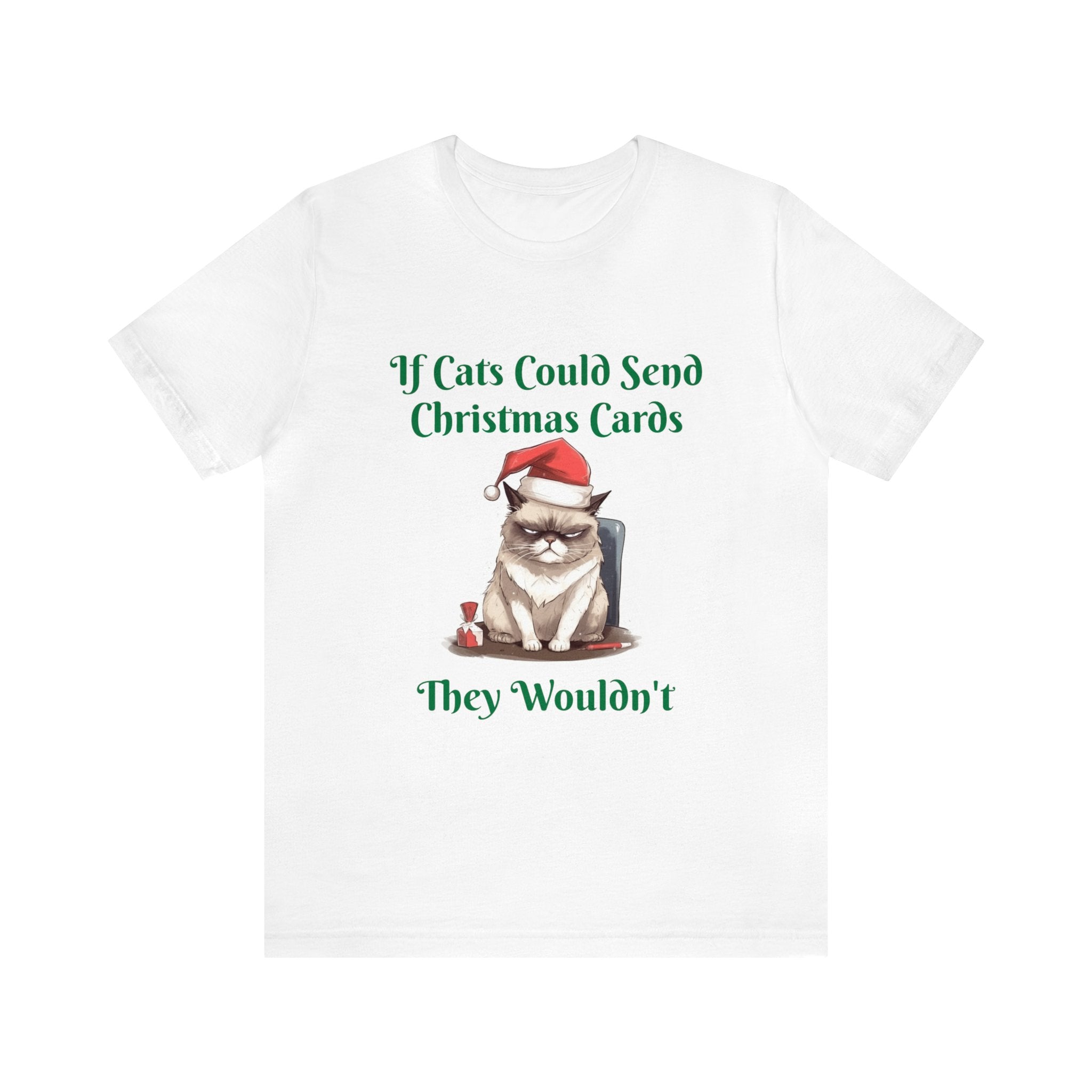 Unisex Jersey Short Sleeve Tee-' "If Cats Could..." Beautiful Gift of Grumpy Cat Ideal for Feline Lovers and Pet Owners Holiday Wear