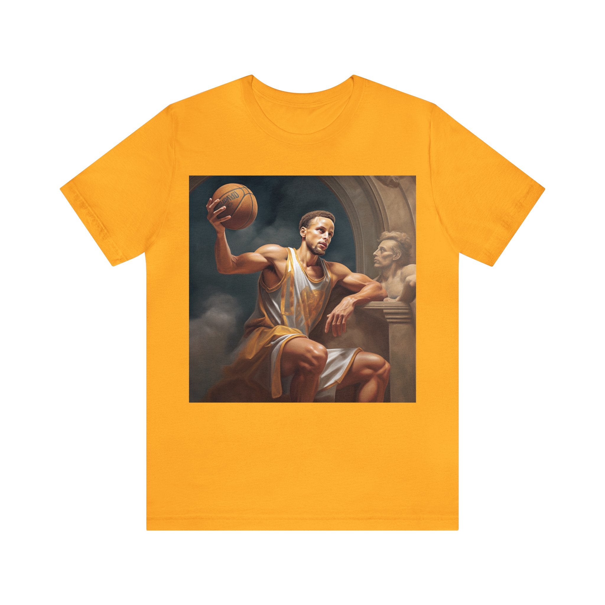 Great for Starting Conversations and Sure to be All the Talk! Perfect Gift for Sport Events Mythical Basketball Athlete 3-Point Greek Demi God S.C. Unisex Jersey Tee - Premium Sports Fan Apparel for Sports Fans and Fans of Dynamic  Sports Players