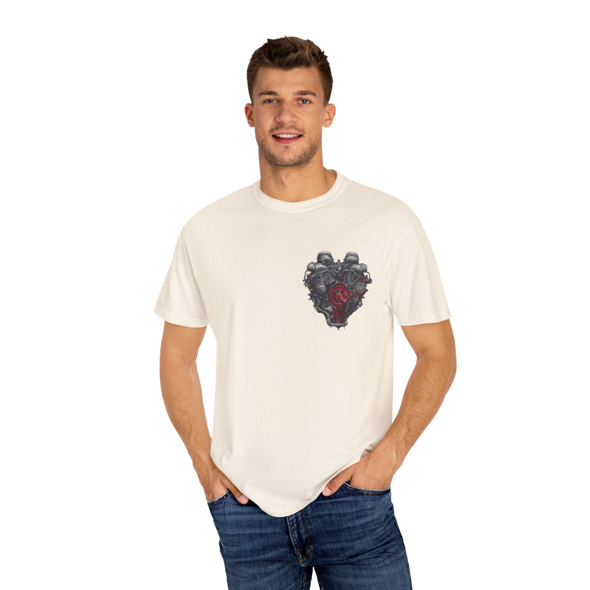 Diesel Engine Heart illustration for Medical Students T-shirt for Engineers Gift for Funny Gift Idea for Him for Her Present Funny Shirt