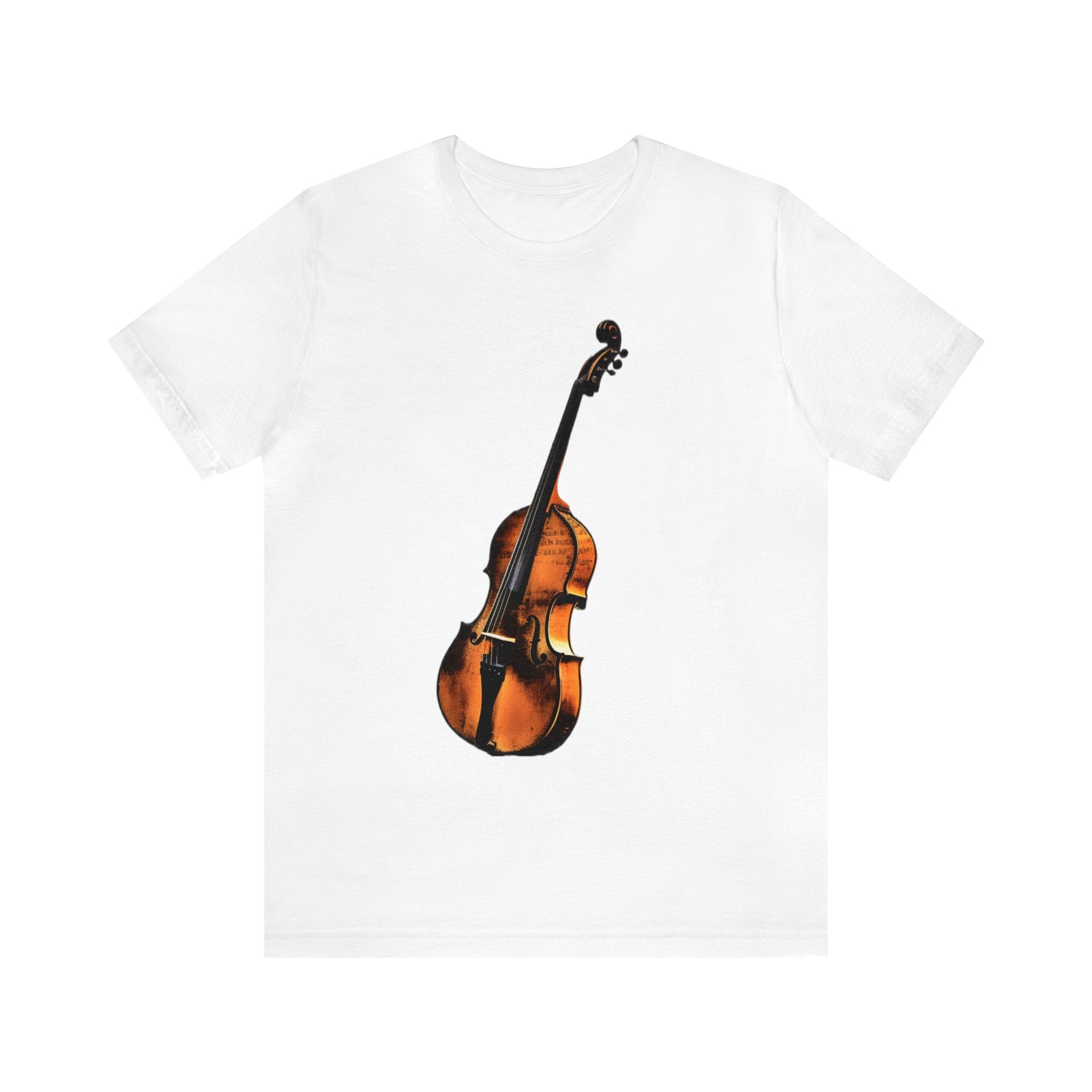 Unisex Jersey Short Sleeve Tee-- Beautiful Guitar Abstract Collage Art Gift for Any Casual Attire Occasion