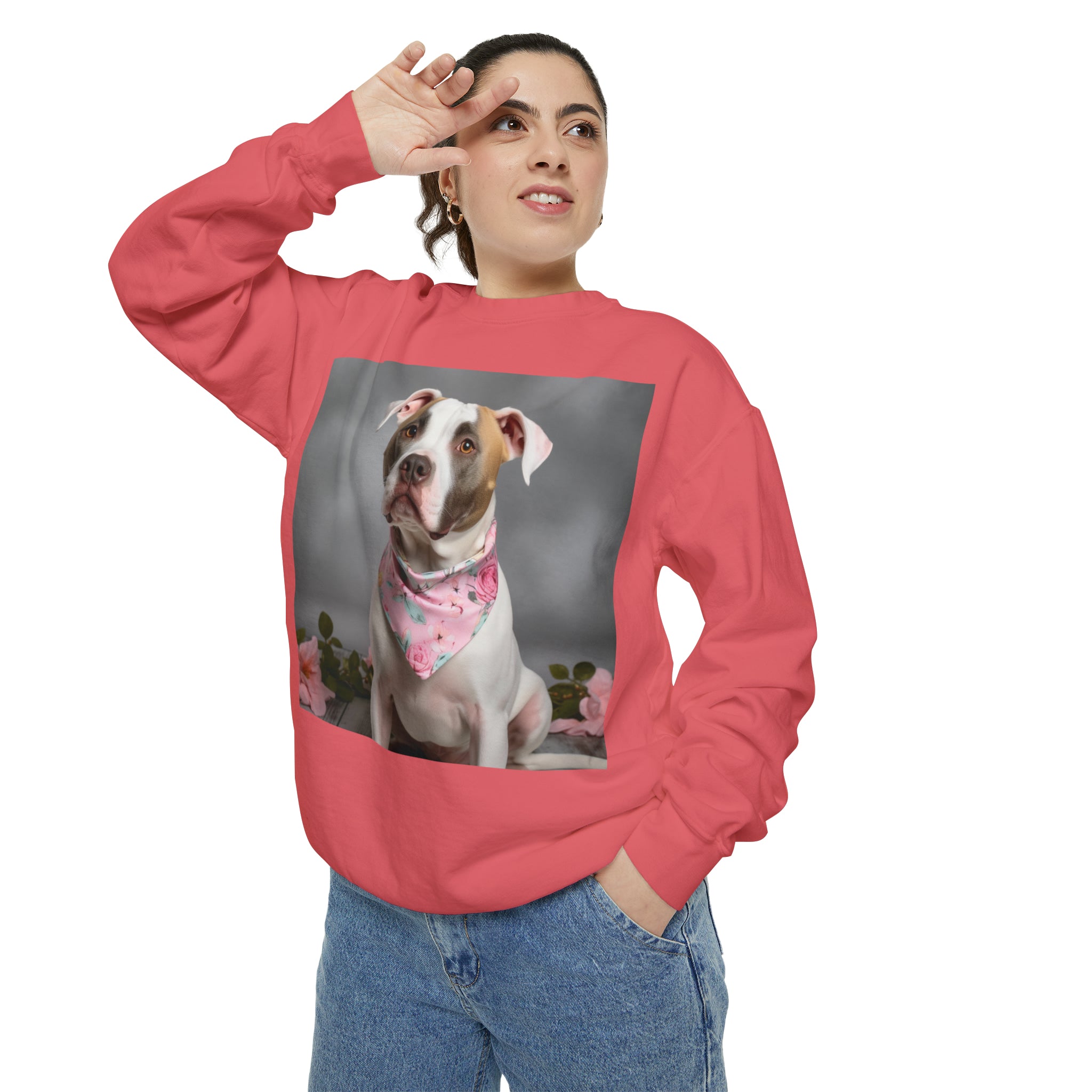 Perfect Shirt for Something Comfortable to Run Errands or Spending Time with Friends Gift Express Your Love with the Dog Mom Gift for Mother's and Daughter Women's Garment-Dyed Sweatshirt