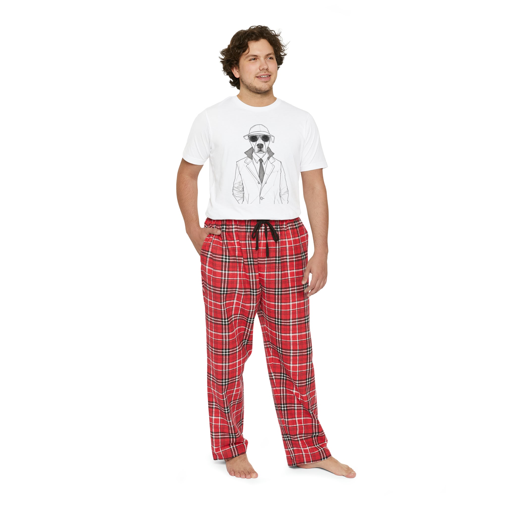 🐕 Artistic Slumber with Agent Dog: Dive into comfort with the "Agent Dog Single Line Pencil Sketch Men's Short Sleeve Pajama Set." This unique sleepwear features an elegant single line pencil sketch of a canine agent, perfect for men who appreciate art and a touch of whimsy in their nightwear.