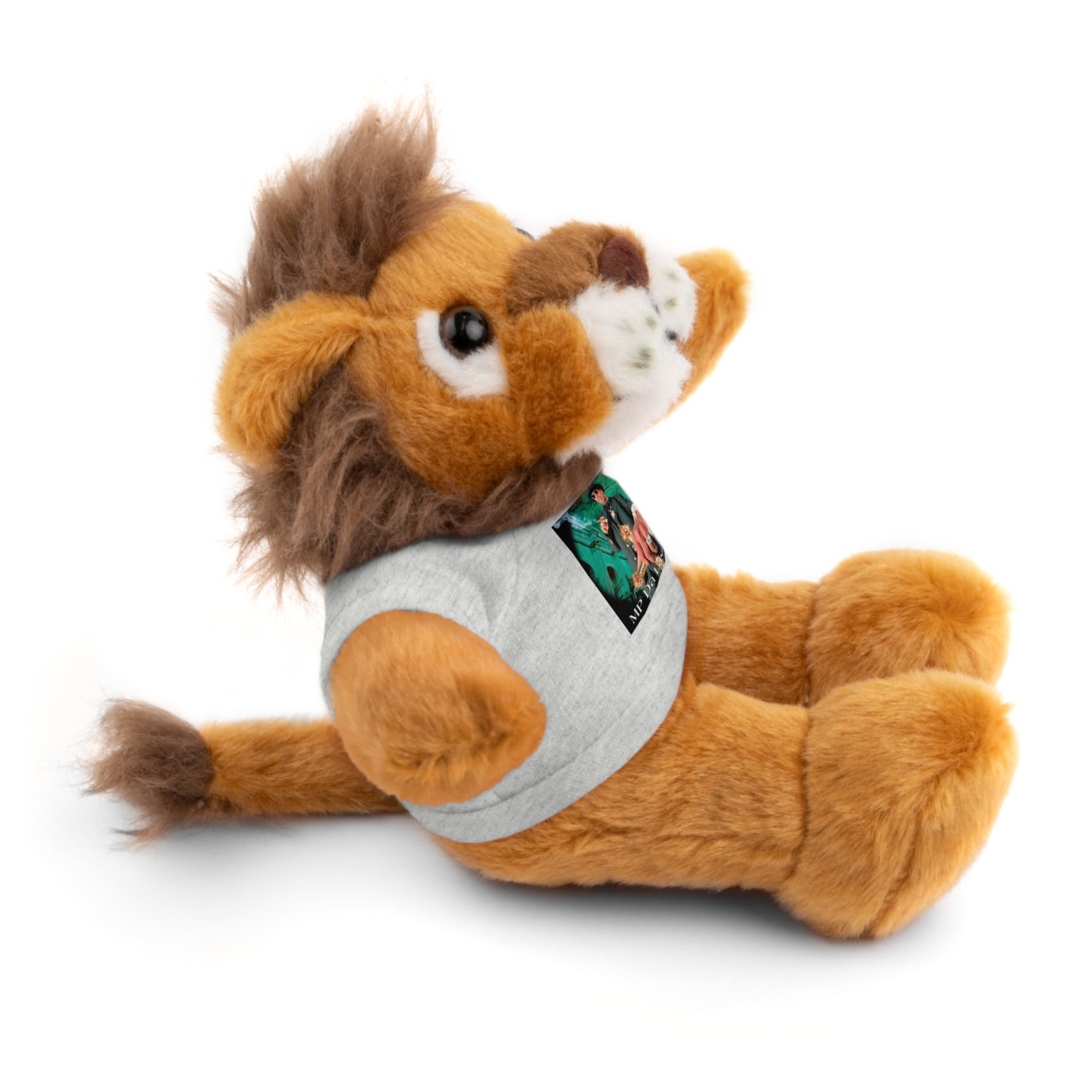 Nostalgic Vibes: Stuffed Animals with 90's Louisiana Rap Icon Tee - Retro Plush Toy for Hip Hop Fans