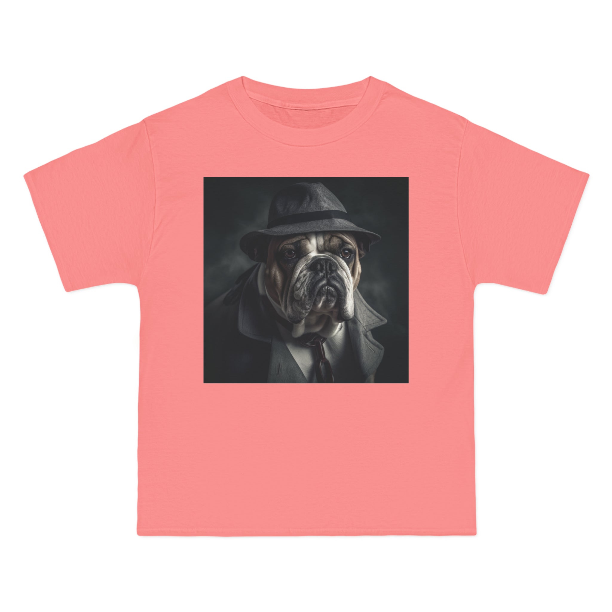 Detective Noir Bulldog T-Shirt - Beefy-T® Short-Sleeve Tee - Unique Dog Mystery Design - Bulldog Lover Shirt - Stylish Pet Detective Top