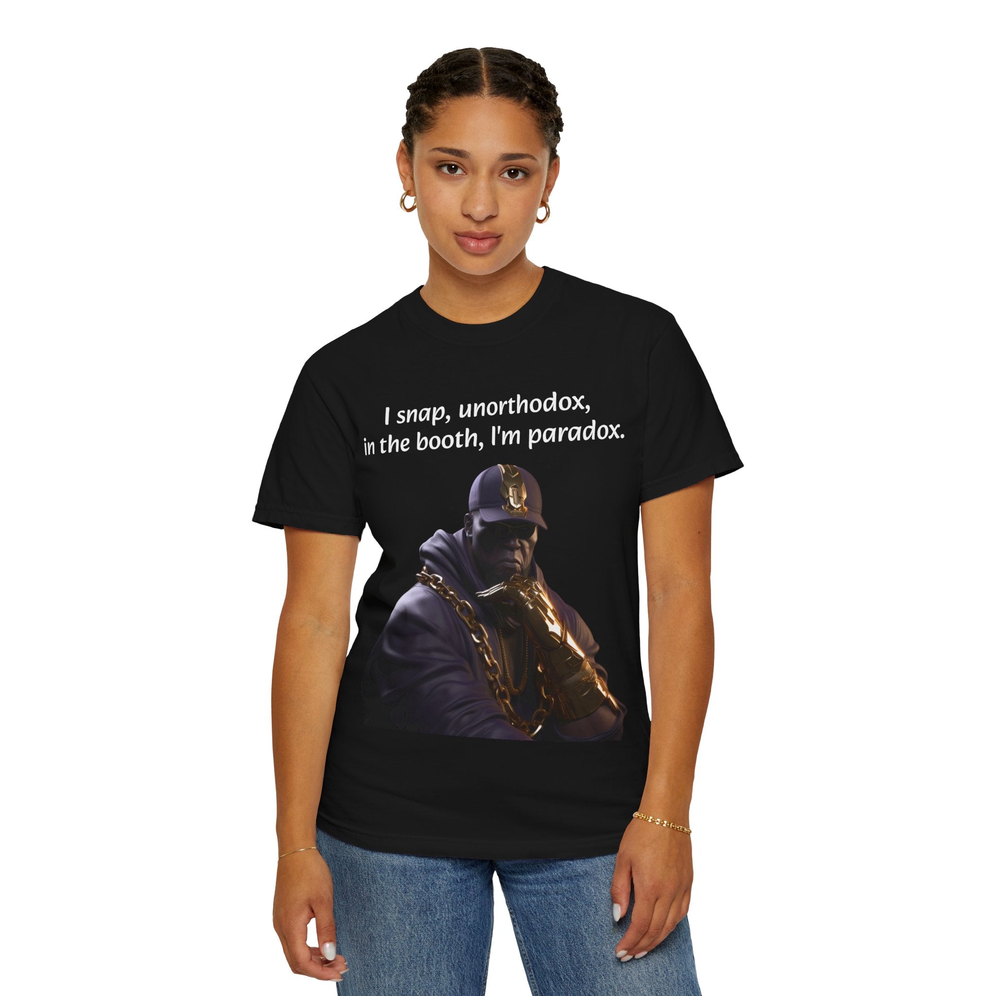 Thanos Inspired Cosmic Warlord Ins Hip Hop Unisex Garment-Dyed Tee for Urban Wear Enthusiasts