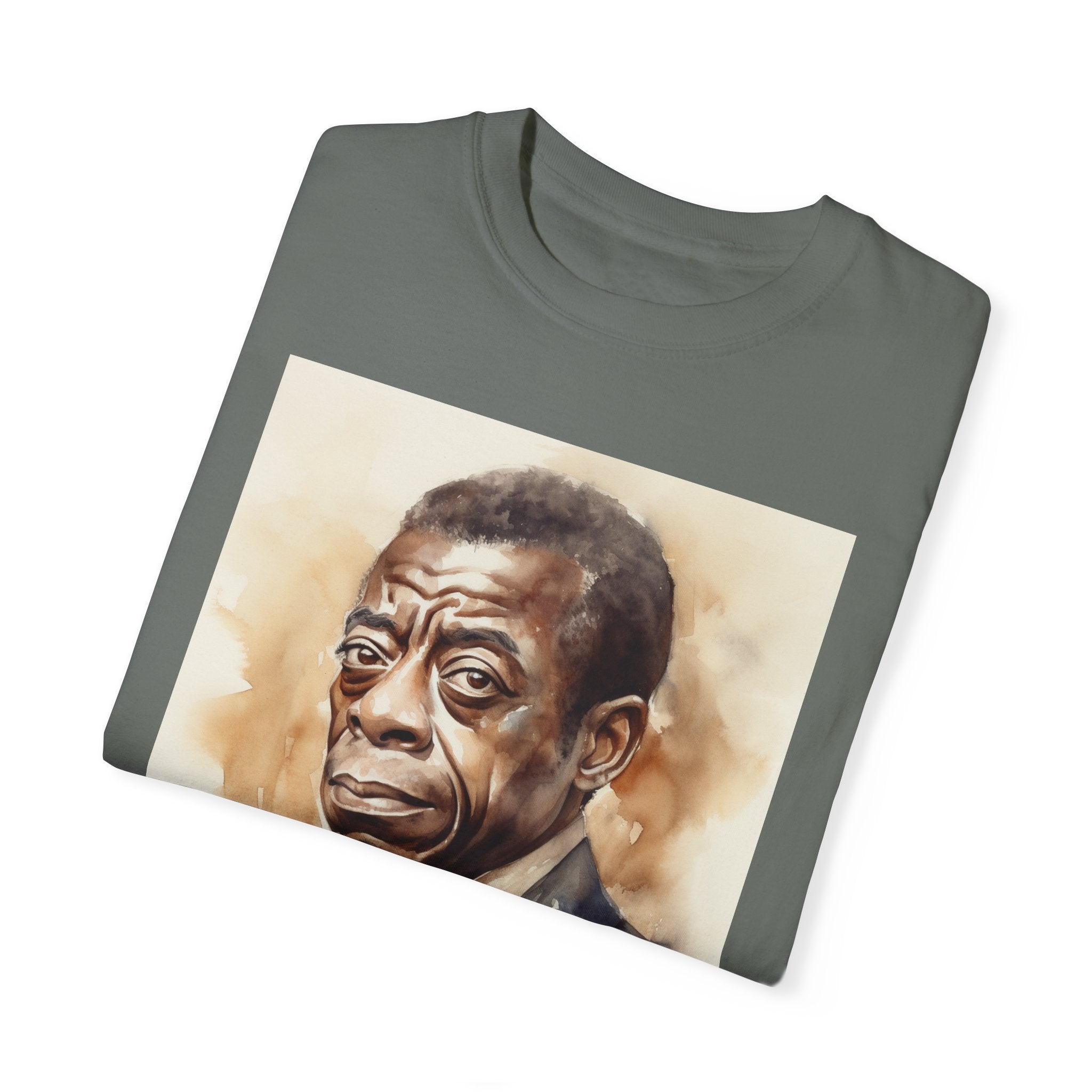 Iconic African American Pioneer Portrait Unisex Garment-Dyed T-shirt - Tribute to a Renowned Writer and Civil Rights Activist