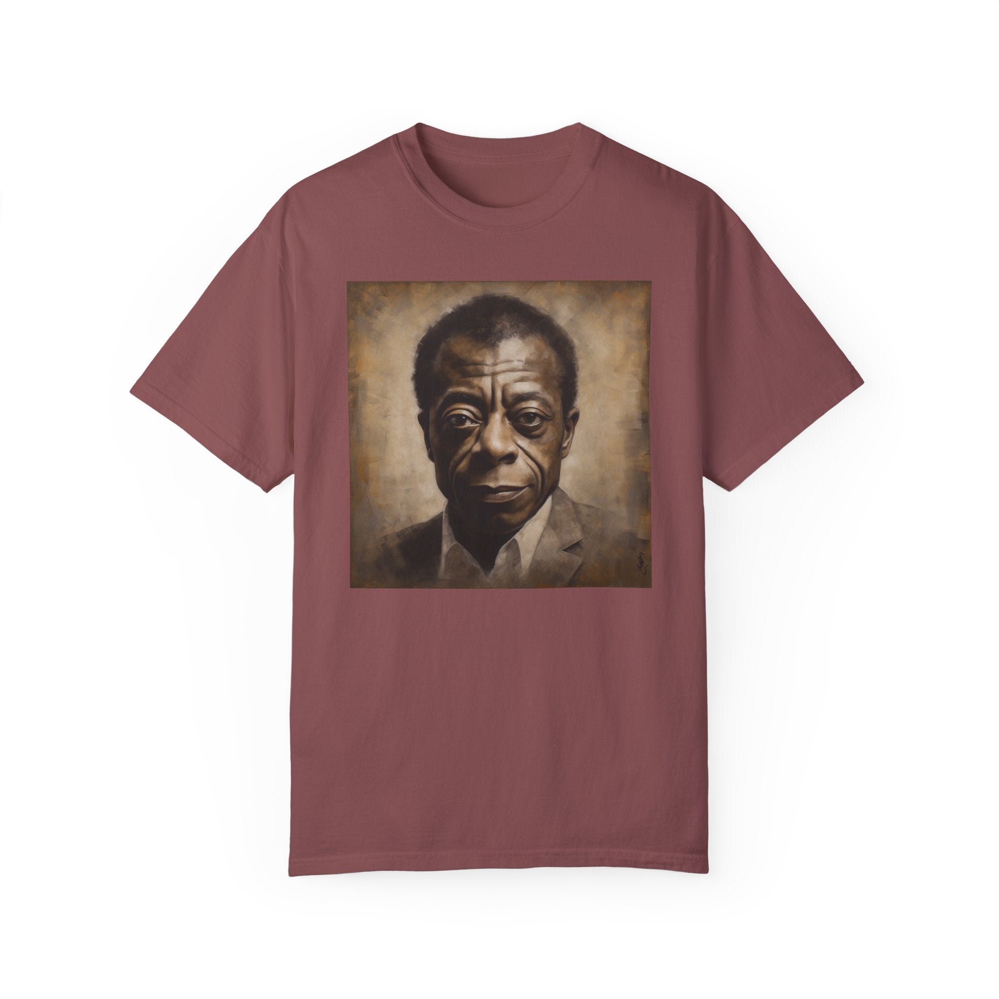 Show Civil Rights Support and Awareness in Comfort With Portrait of Iconic African American Pioneer Portrait Unisex Garment-Dyed T-shirt - Tribute to a Renowned Writer and Civil Rights Activist Ideal For History Scholars