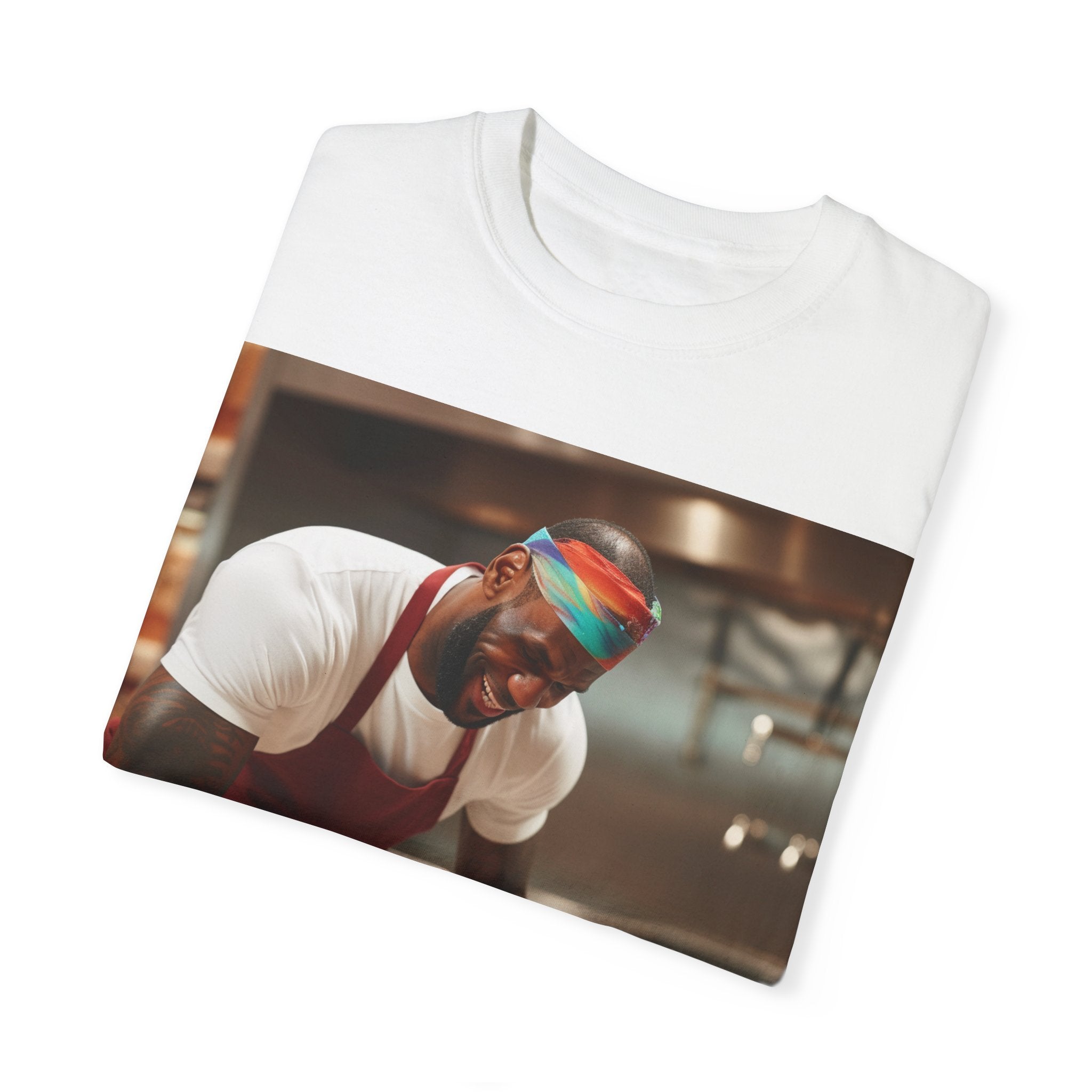 Elevate Your Baking Game with the 'Baking with a Basketball Great' Unisex Garment-Dyed T-shirt - Sporty Comfort for Culinary Creations