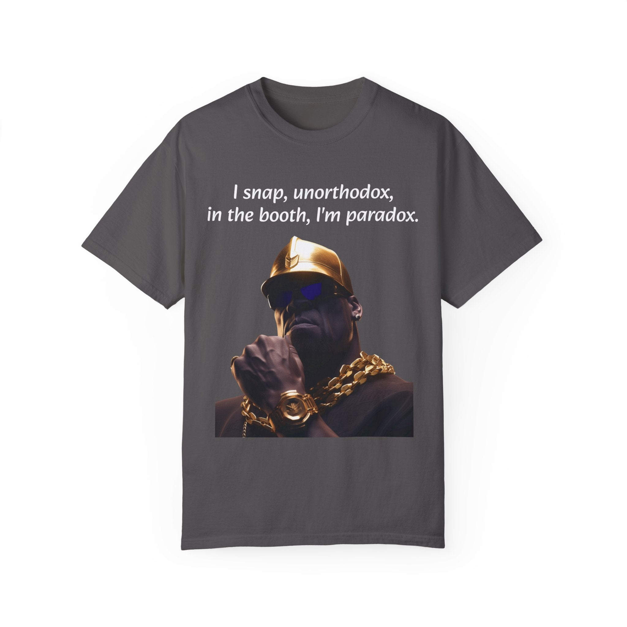 Thanos Inspired Cosmic Warlord Ins Hip Hop Unisex Garment-Dyed Tee for Urban Wear Enthusiasts