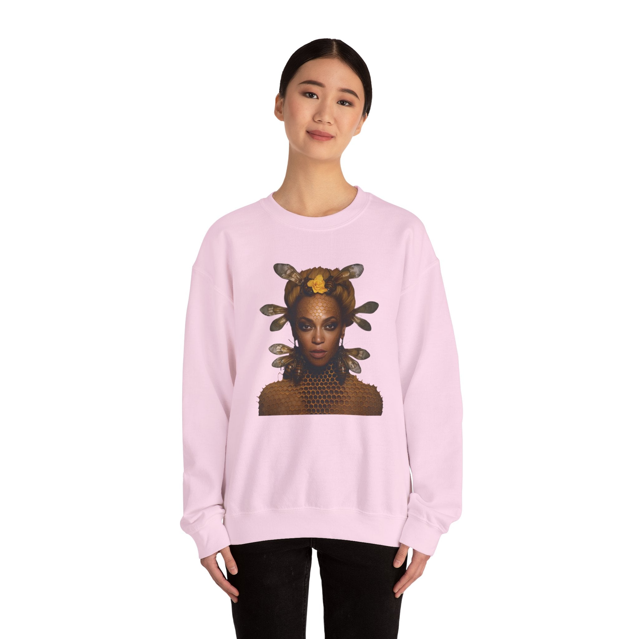 Queen Bee Unisex Heavy Blend™ Crewneck Sweatshirt - Embrace Your Inner Royalty with Iconic Pop Style