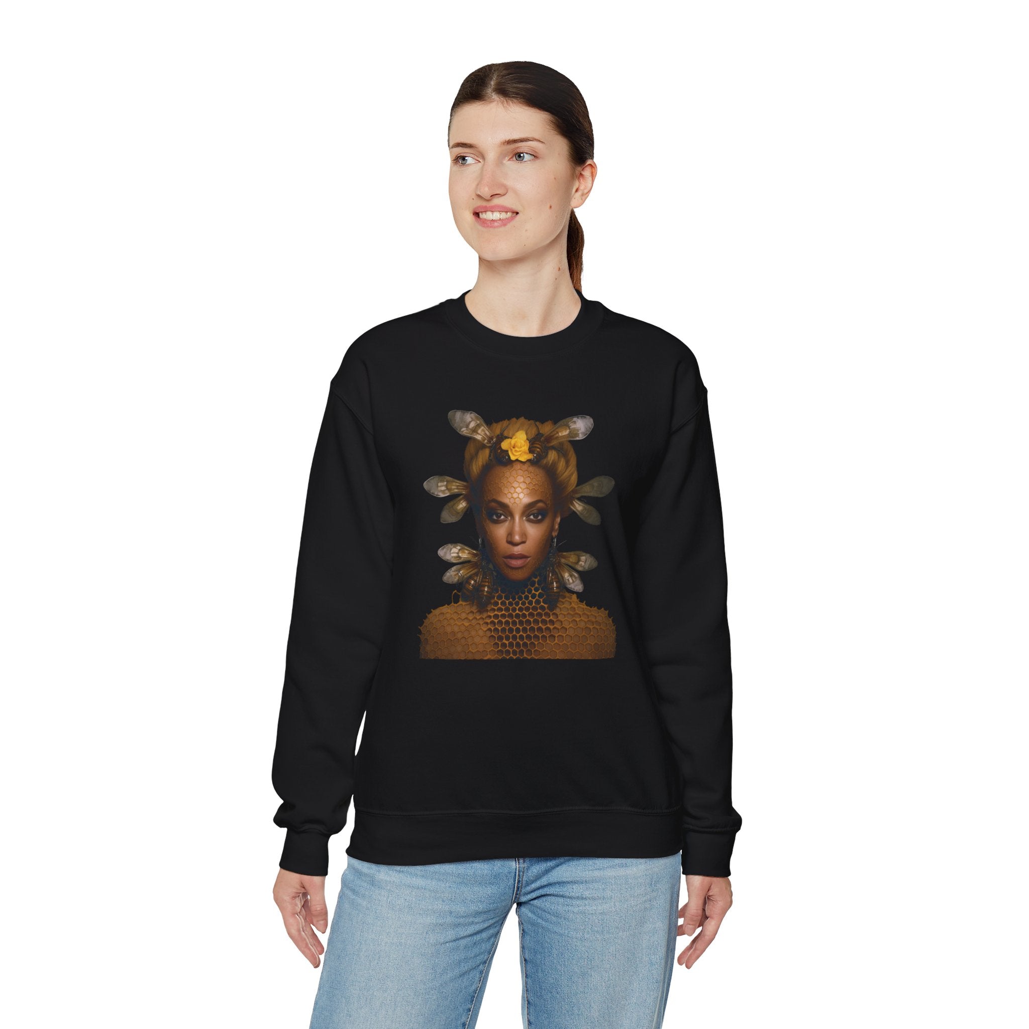 Queen Bee Unisex Heavy Blend™ Crewneck Sweatshirt - Embrace Your Inner Royalty with Iconic Pop Style