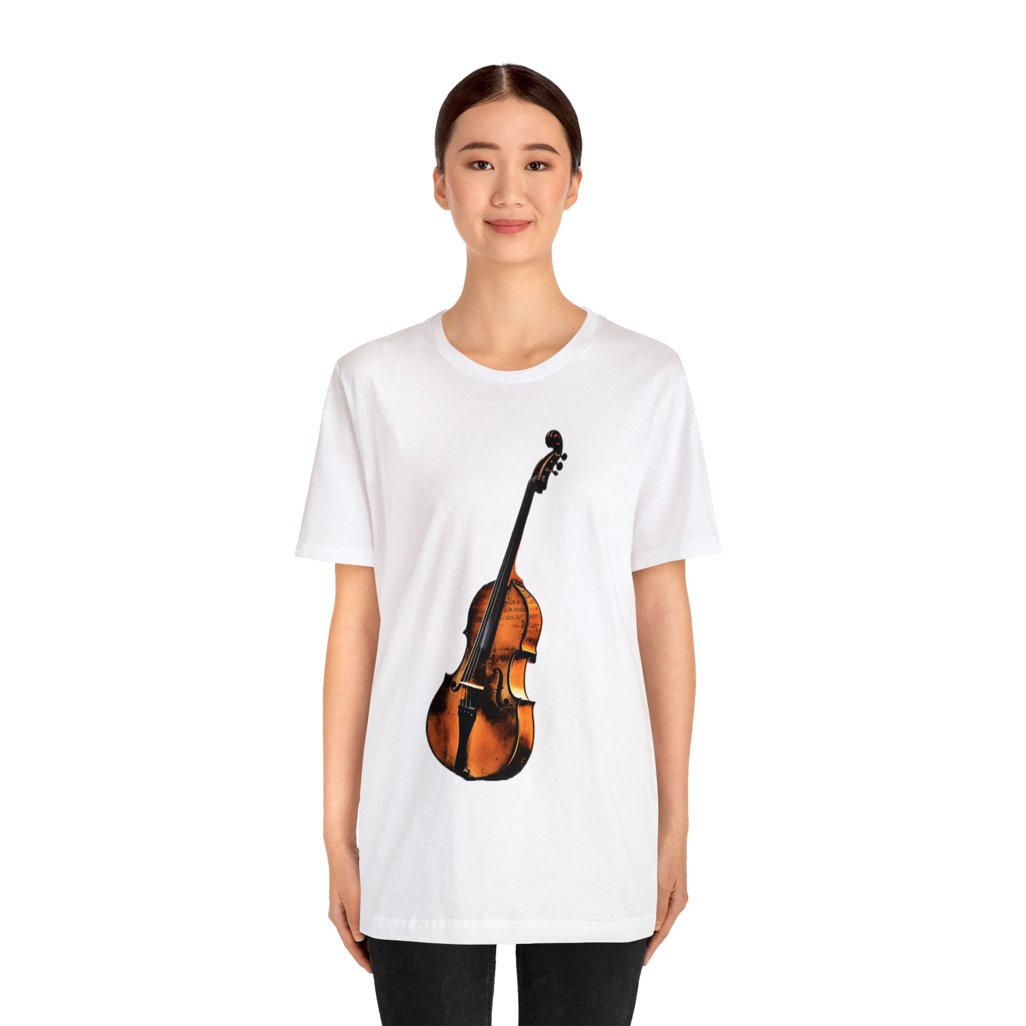 Unisex Jersey Short Sleeve Tee-- Beautiful Guitar Abstract Collage Art Gift for Any Casual Attire Occasion