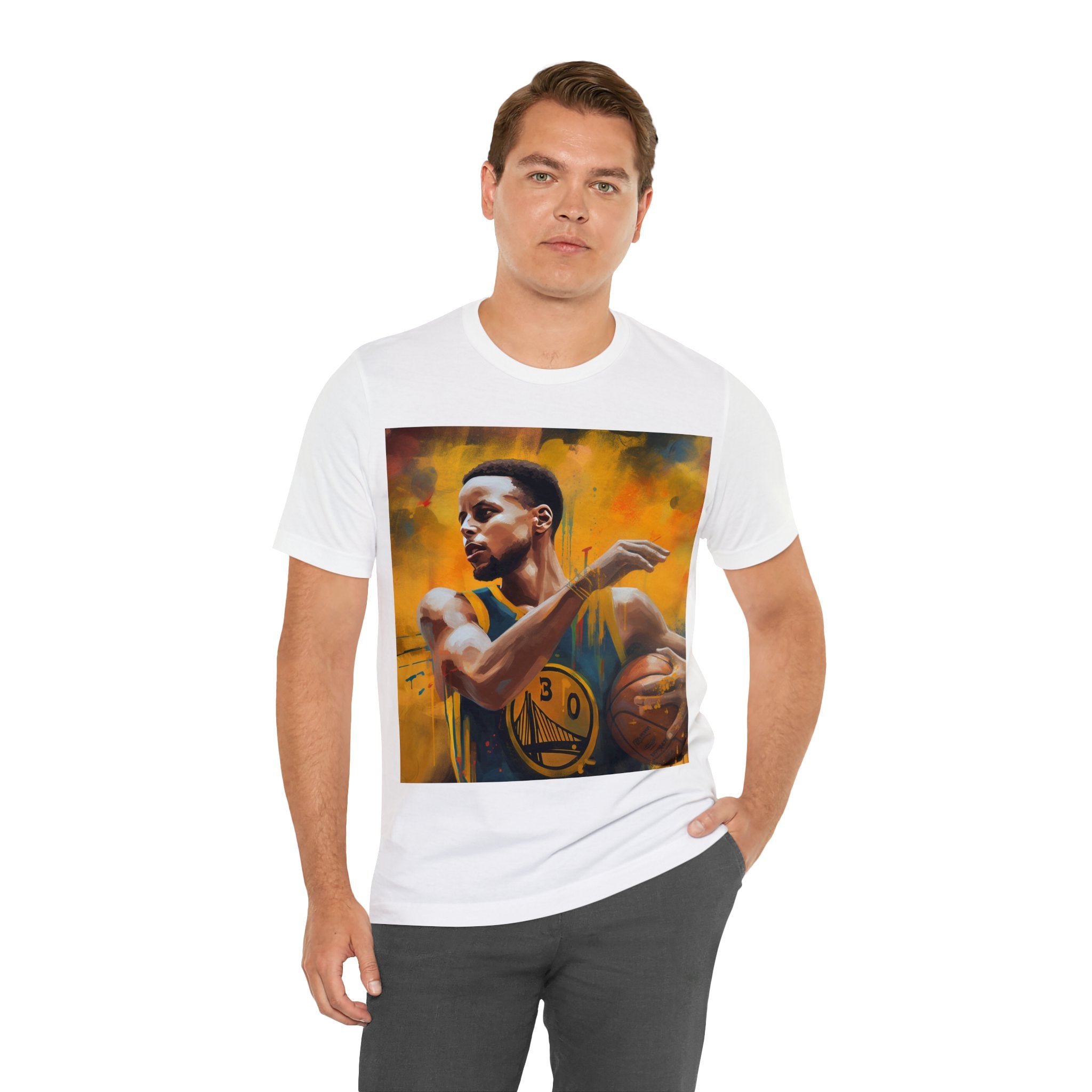 Stylish Shirt for Wear to any Event! Dynamic Basketball Athlete 3-Point Shooter Unisex Jersey Tee - Premium Sports Fan Apparel for Sports Fans and Fans of Dynamic Players