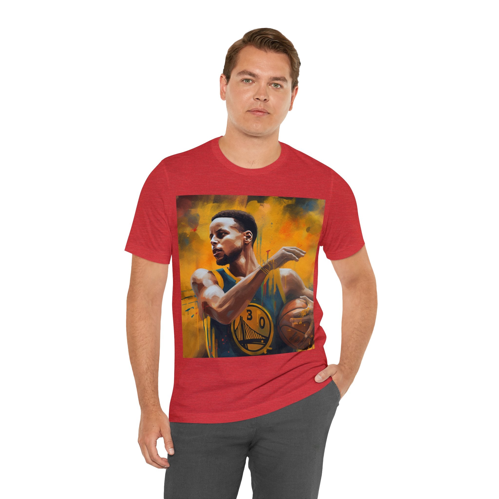 Stylish Shirt for Wear to any Event! Dynamic Basketball Athlete 3-Point Shooter Unisex Jersey Tee - Premium Sports Fan Apparel for Sports Fans and Fans of Dynamic Players