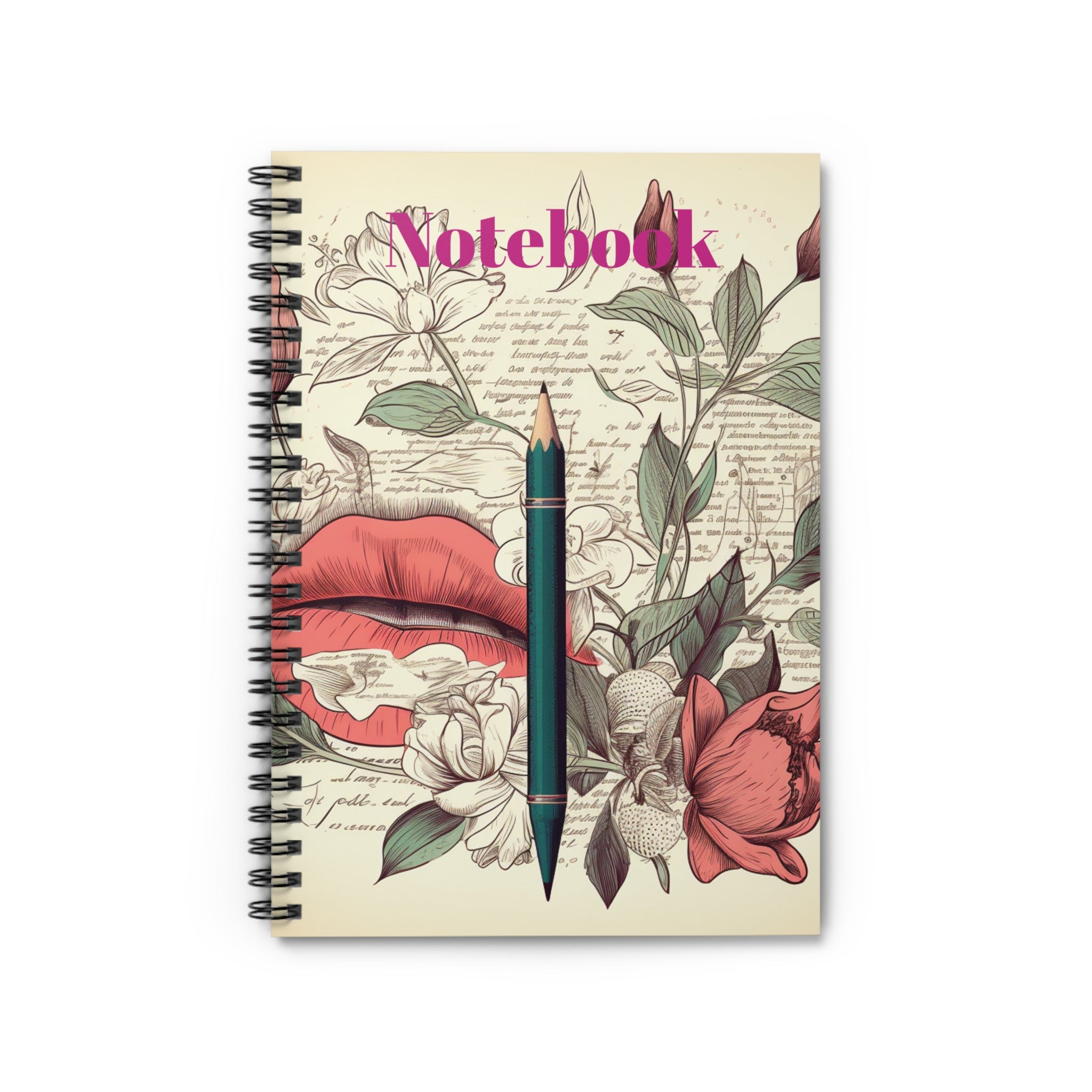 Spiral Notebook - Ruled Line--Queen Floral Notebook Beautiful Colorful Gift for Students and Professionals Great for School