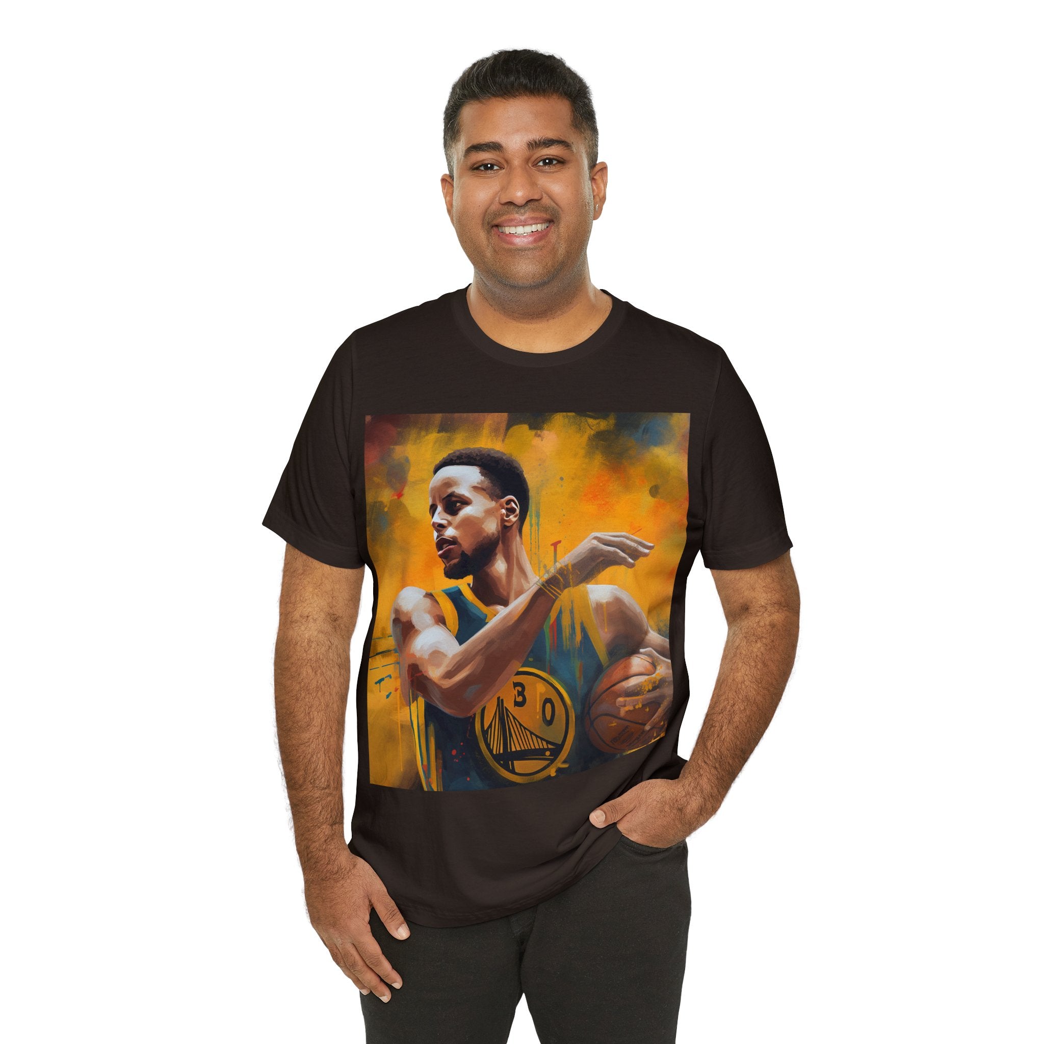 Stylish Shirt for Wear to any Event! Dynamic Basketball Athlete 3-Point Shooter Unisex Jersey Tee - Premium Sports Fan Apparel for Sports Fans and Fans of Dynamic Players