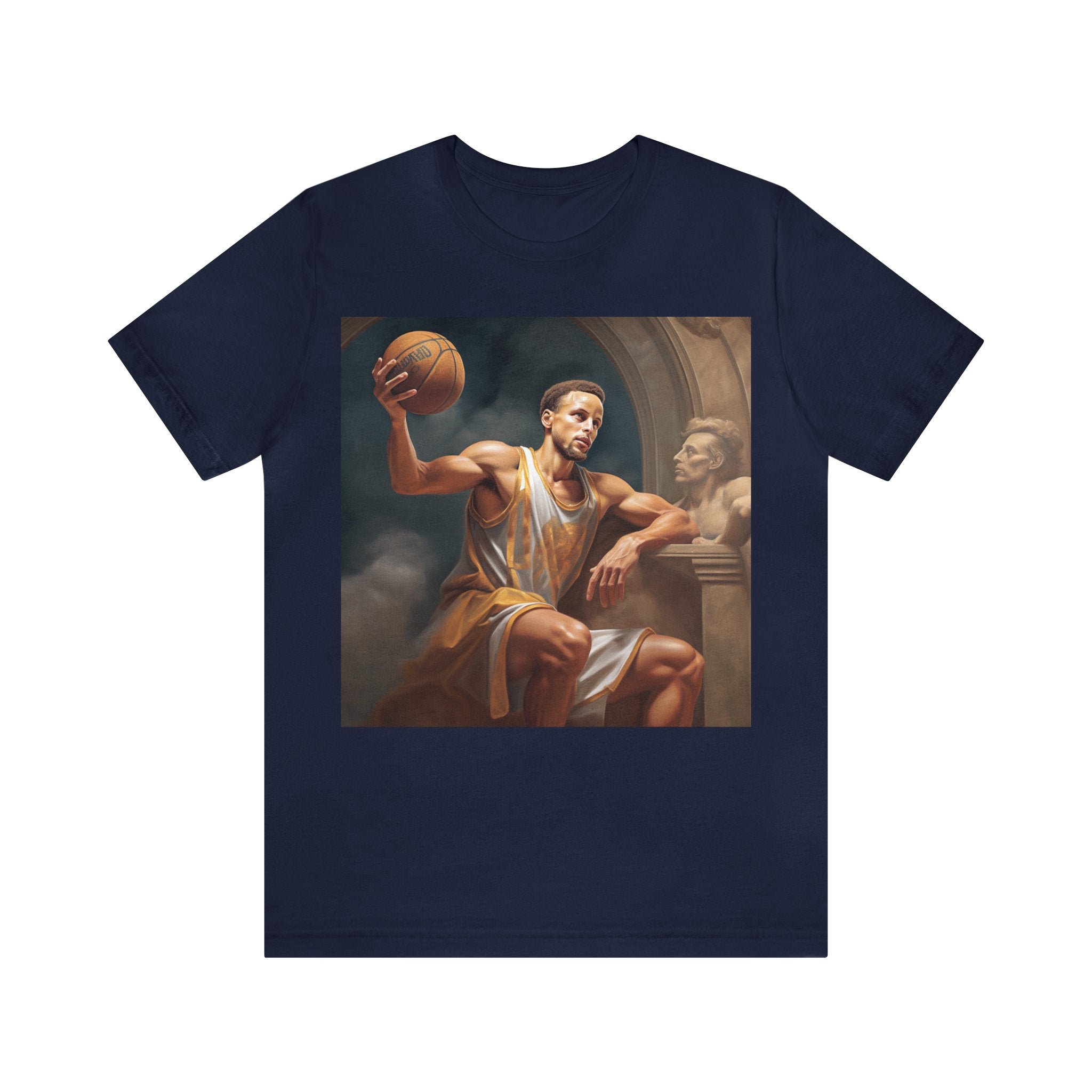 Great for Starting Conversations and Sure to be All the Talk! Perfect Gift for Sport Events Mythical Basketball Athlete 3-Point Greek Demi God S.C. Unisex Jersey Tee - Premium Sports Fan Apparel for Sports Fans and Fans of Dynamic  Sports Players