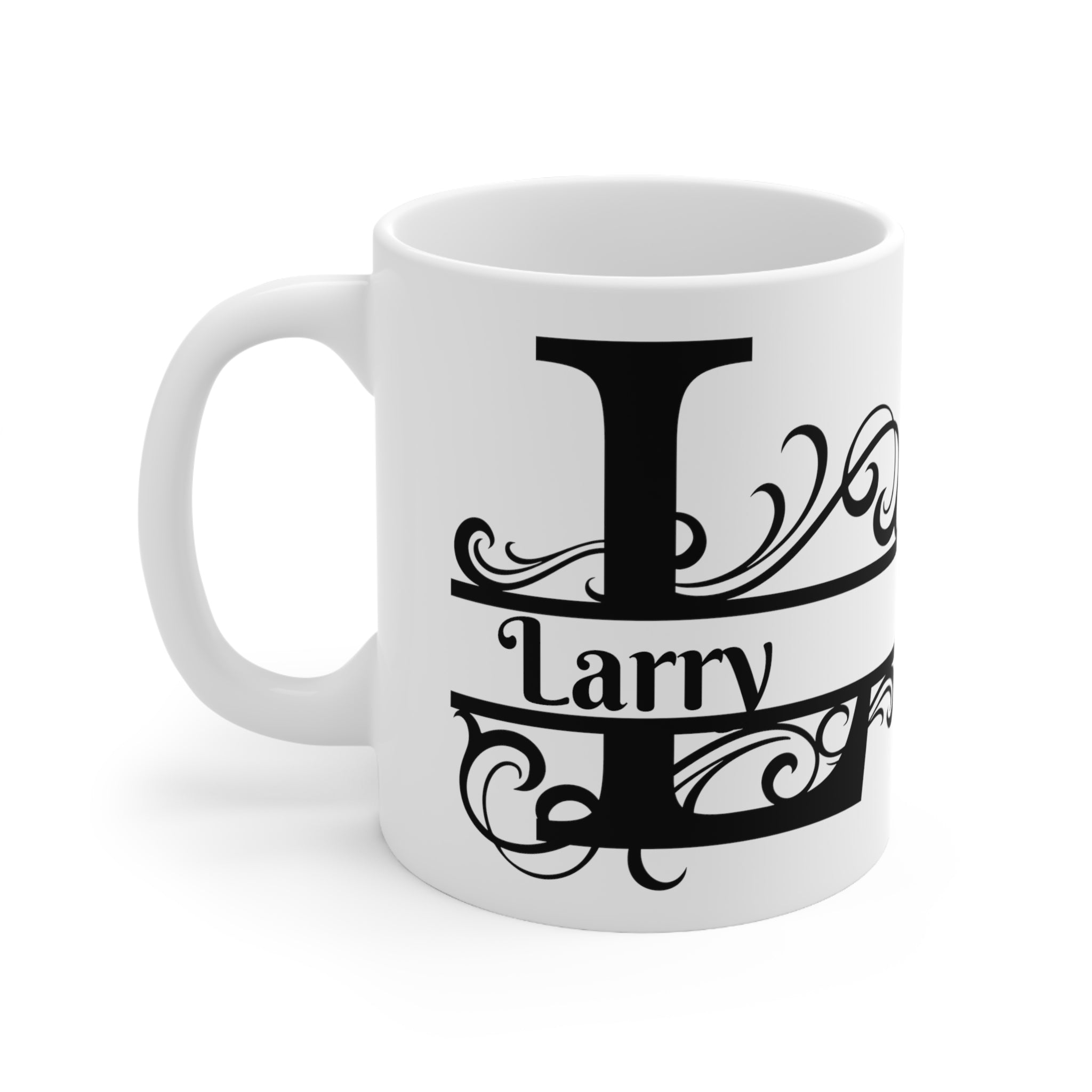 Customize a Mug for a Loved One with this Personalized Name and Initial Ceramic Mug 11oz - Custom Coffee Cup for Gift, Monogrammed Drinkware, Unique Morning Brew Accessory