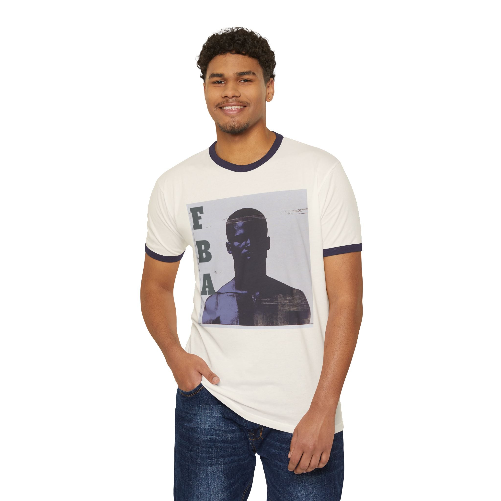 Heritage in Style: FBA Pride Unisex Cotton Ringer T-Shirt - Celebrate Black American Legacy