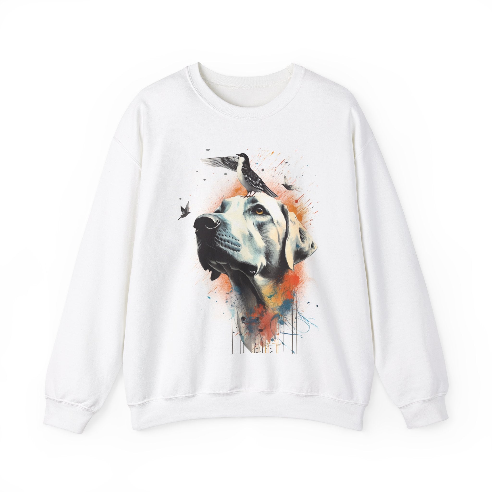 Lead the Way Friend Trusting Bird and Dog Friend Unisex Heavy Blend™ Crewneck Sweatshirt - Cozy Comfort and Unique Style for Animal Lovers