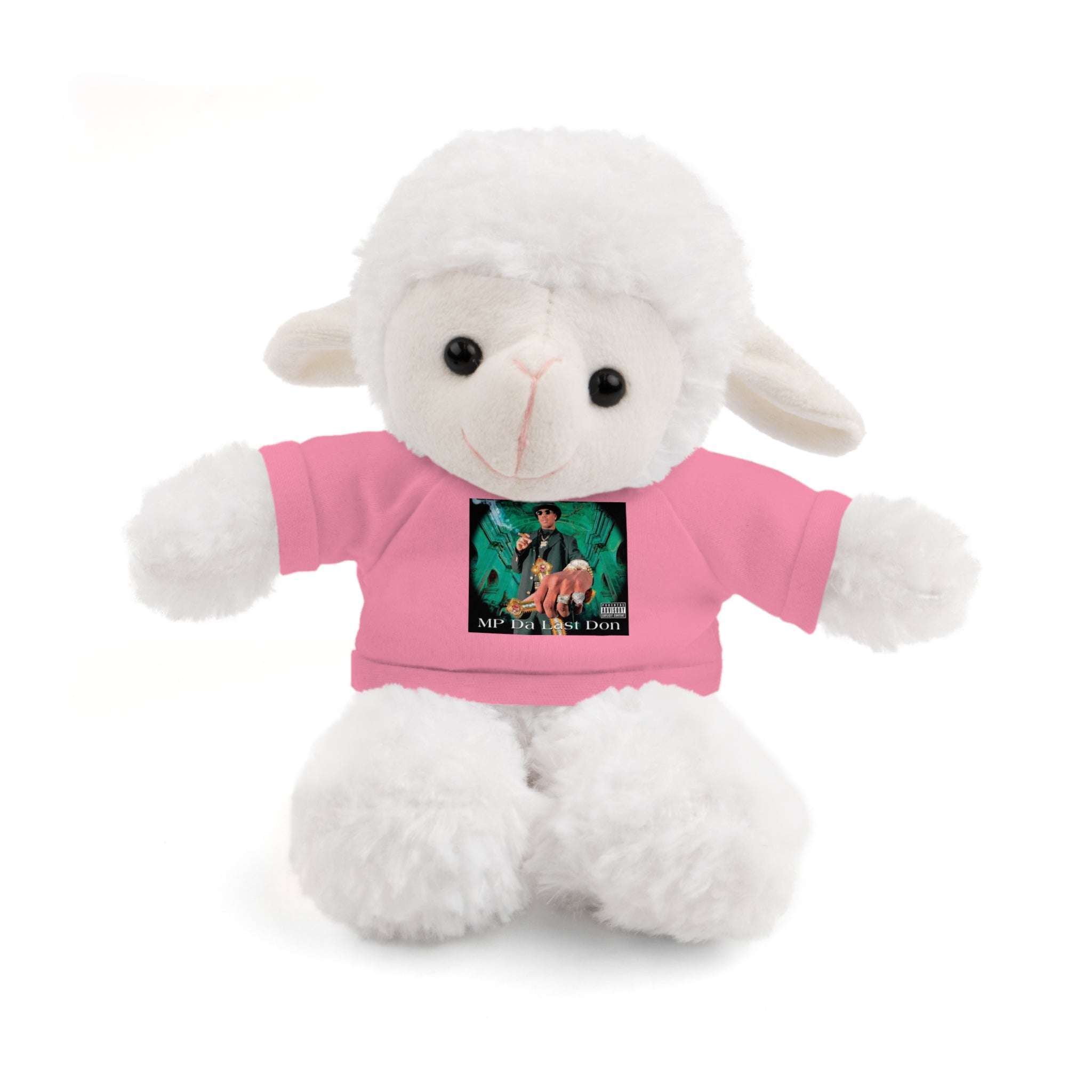 Nostalgic Vibes: Stuffed Animals with 90's Louisiana Rap Icon Tee - Retro Plush Toy for Hip Hop Fans