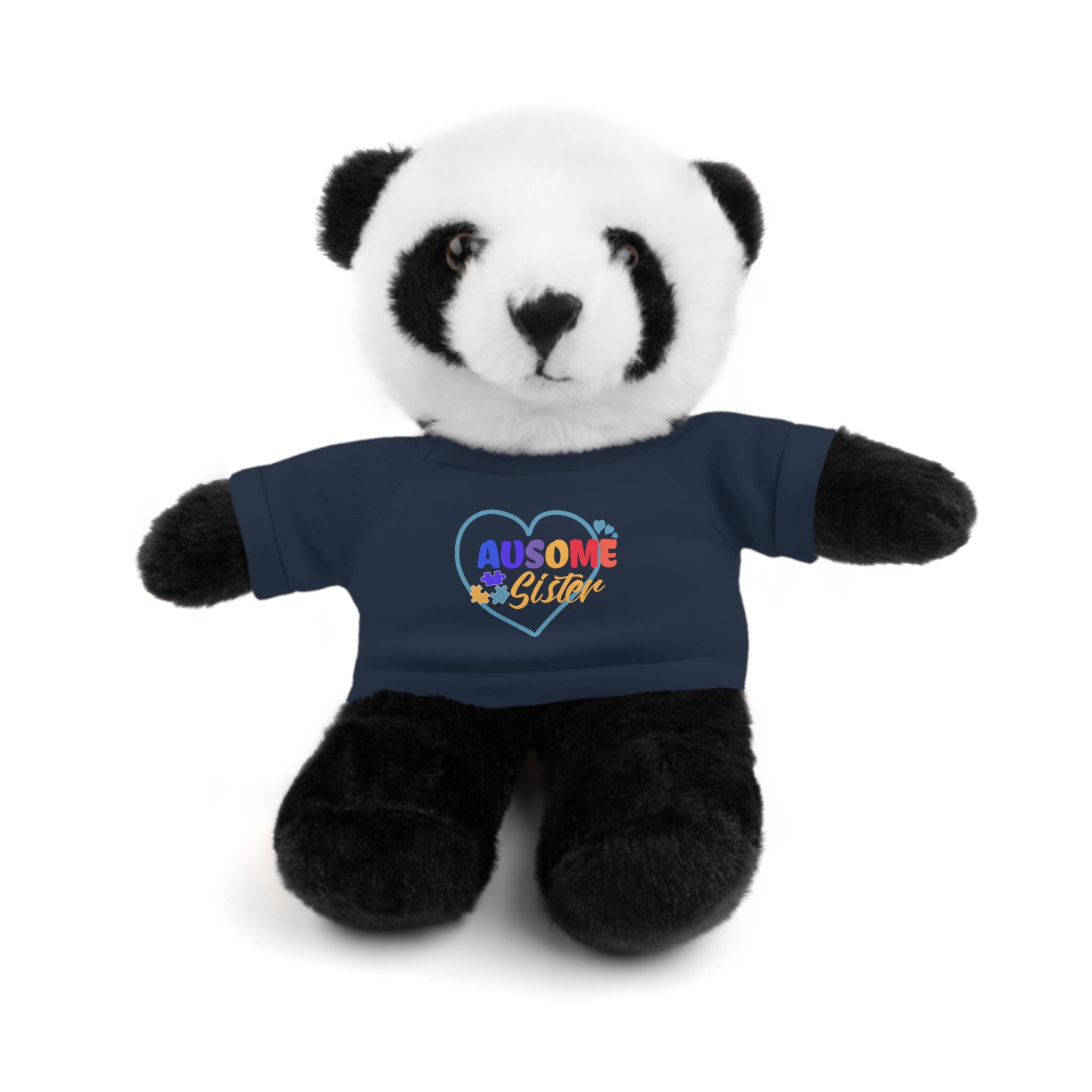 Celebrate Your 'Ausome Sister' with Autism Awareness Stuffed Bear - Customized Tee Included