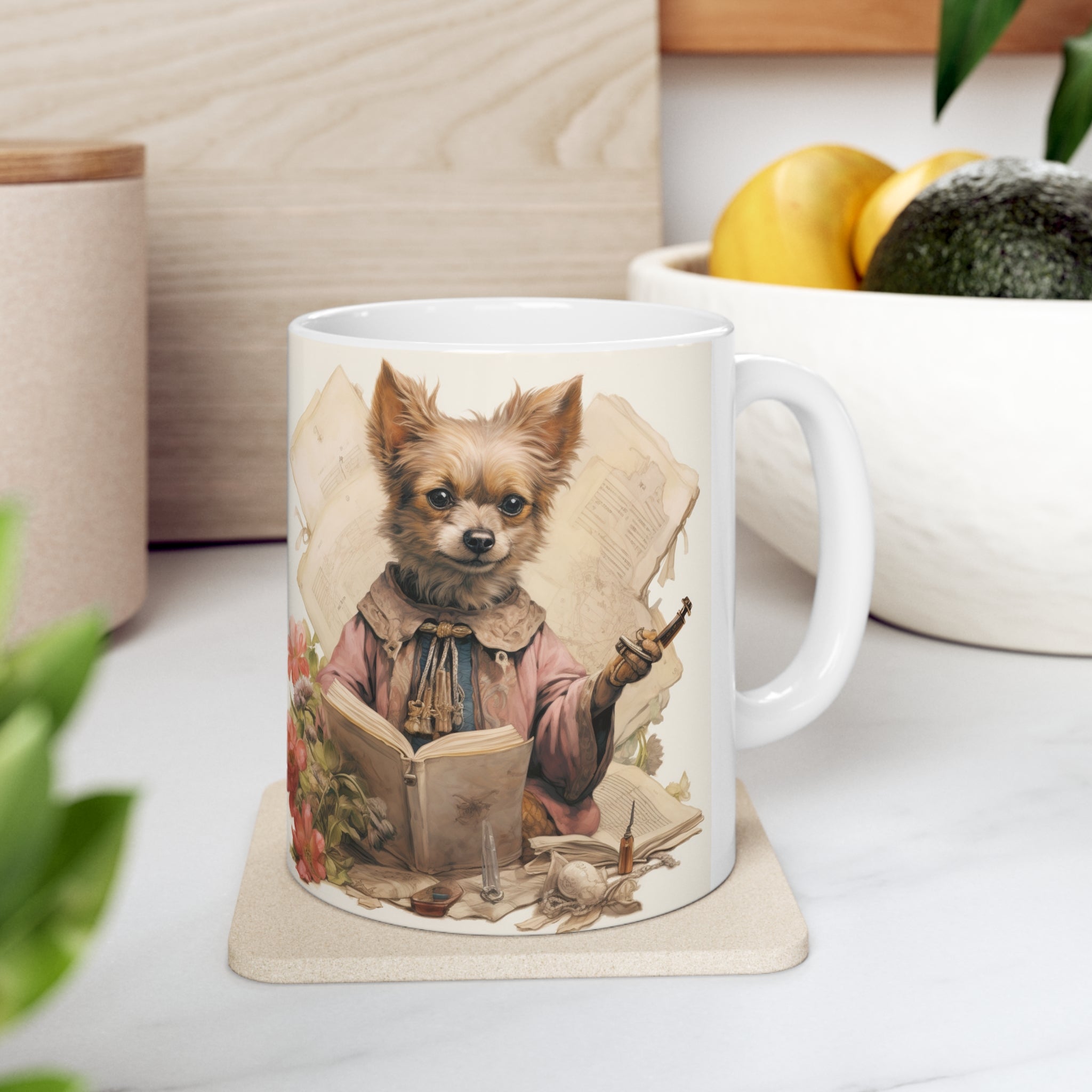 Mother's Day Awesome Gift: Relaxing Garden Pet 11oz Ceramic Mug | Exclusive Garden Puppy Design | Relaxing Durable & Aesthetic Drinkware