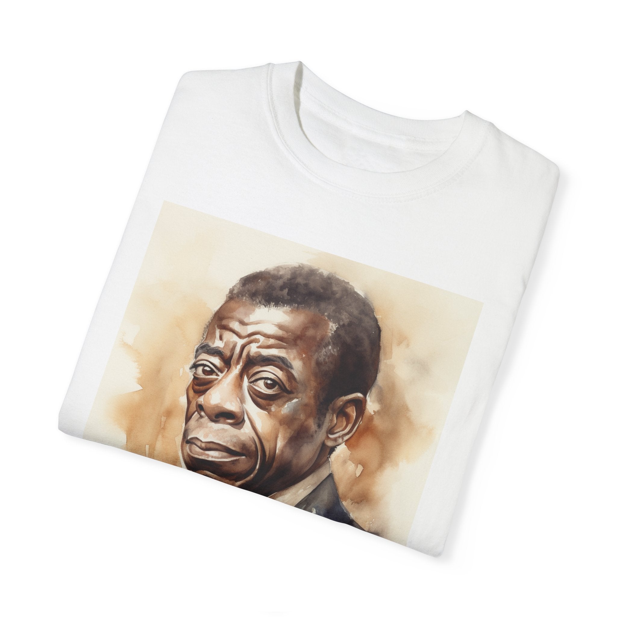 Iconic African American Pioneer Portrait Unisex Garment-Dyed T-shirt - Tribute to a Renowned Writer and Civil Rights Activist