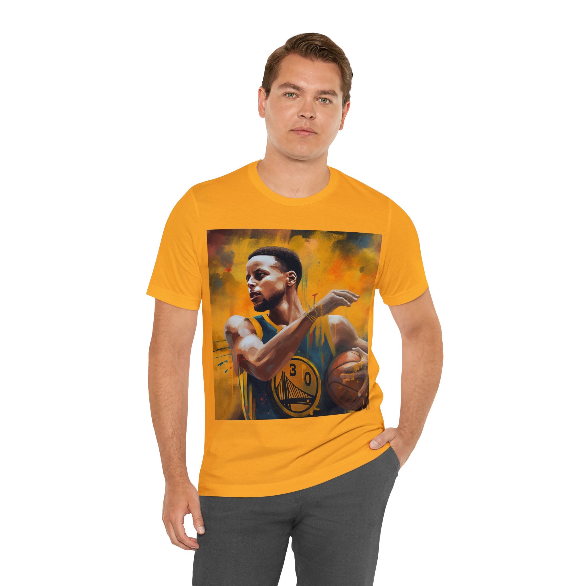 Stylish Shirt for Wear to any Event! Dynamic Basketball Athlete 3-Point Shooter Unisex Jersey Tee - Premium Sports Fan Apparel for Sports Fans and Fans of Dynamic Players