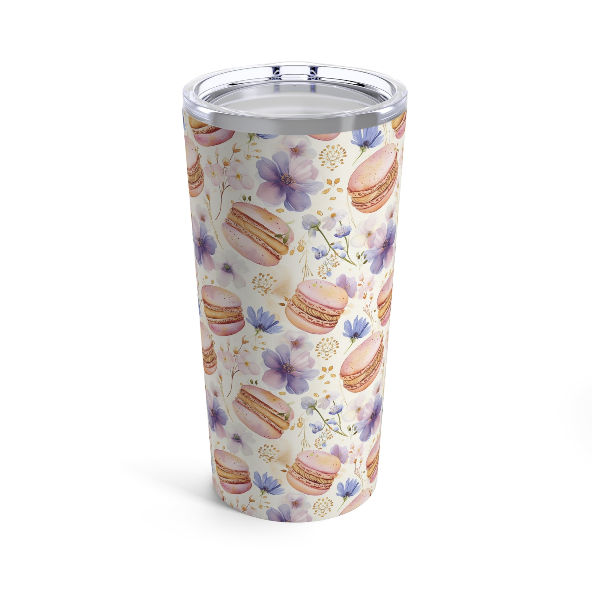 Colorful Macaroon and Tea Party Pattern Tumbler 20oz