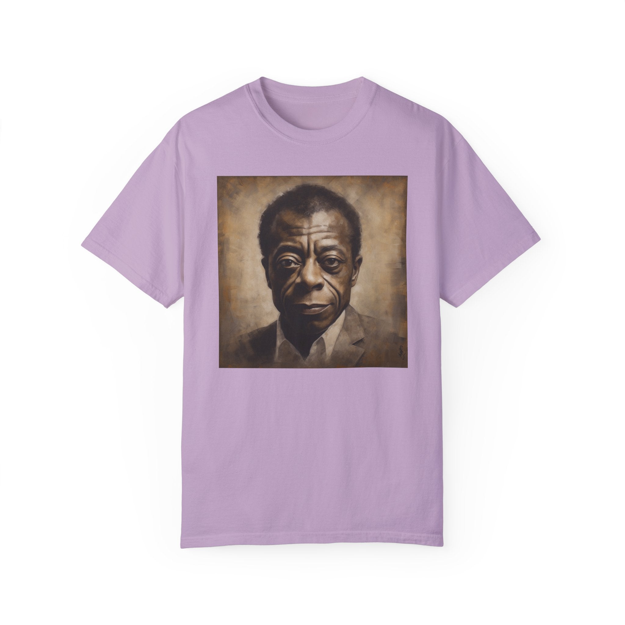 Show Civil Rights Support and Awareness in Comfort With Portrait of Iconic African American Pioneer Portrait Unisex Garment-Dyed T-shirt - Tribute to a Renowned Writer and Civil Rights Activist Ideal For History Scholars