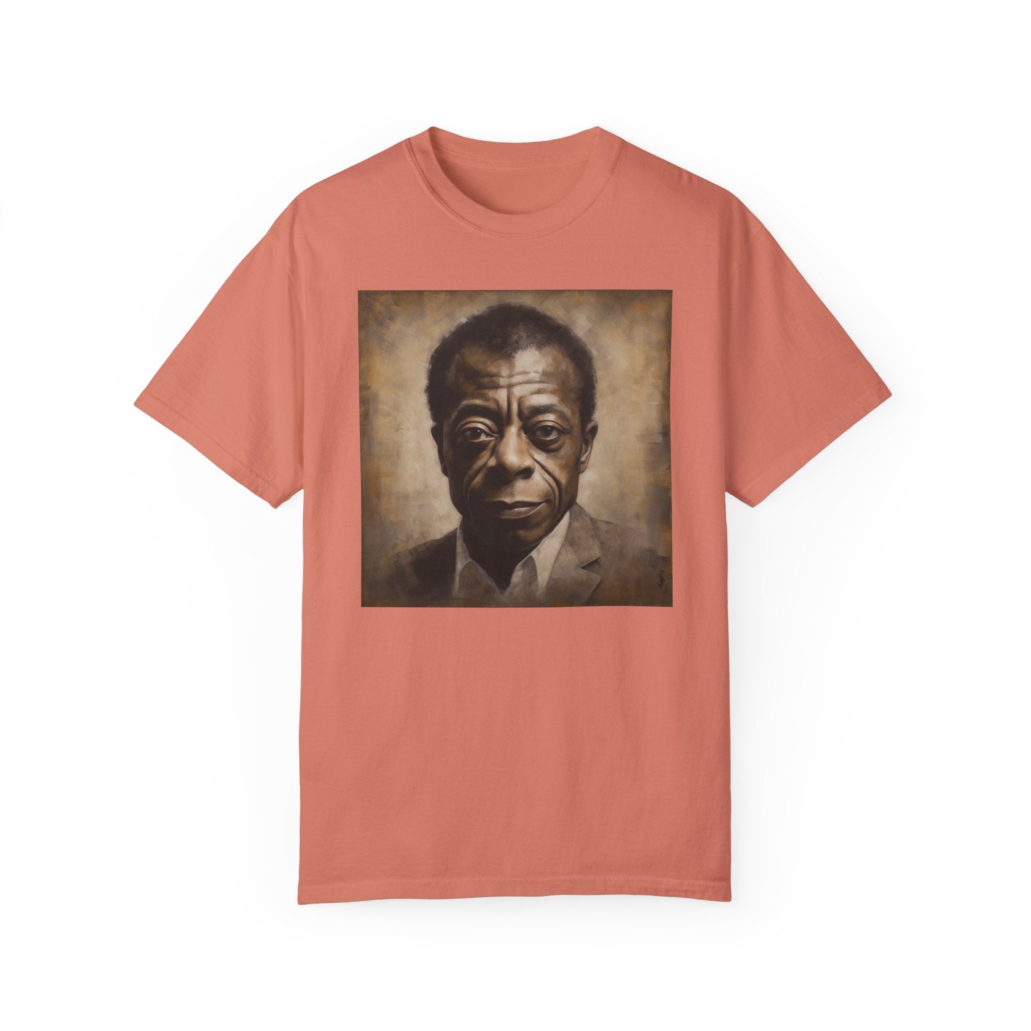 Show Civil Rights Support and Awareness in Comfort With Portrait of Iconic African American Pioneer Portrait Unisex Garment-Dyed T-shirt - Tribute to a Renowned Writer and Civil Rights Activist Ideal For History Scholars