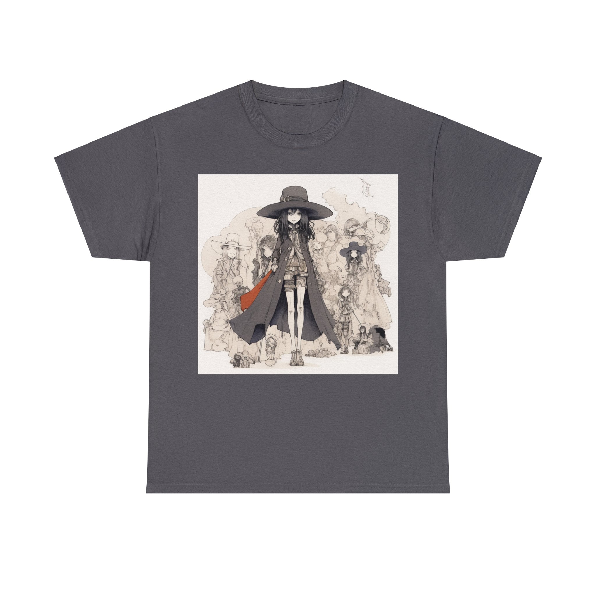Adorable Anime Girl Vampire Killer Unisex Heavy Cotton Tee - Unique Anime-Inspired Fashion for Fans and Enthusiasts