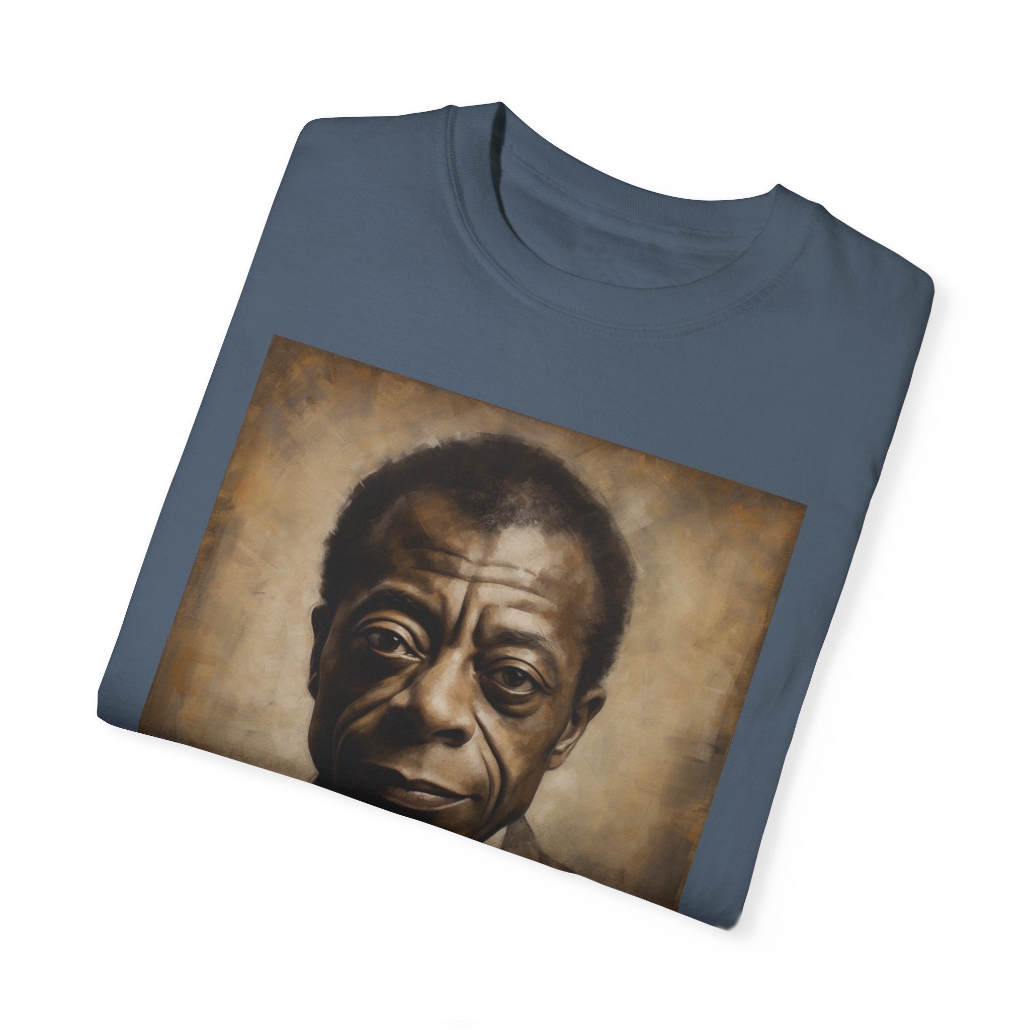 Show Civil Rights Support and Awareness in Comfort With Portrait of Iconic African American Pioneer Portrait Unisex Garment-Dyed T-shirt - Tribute to a Renowned Writer and Civil Rights Activist Ideal For History Scholars