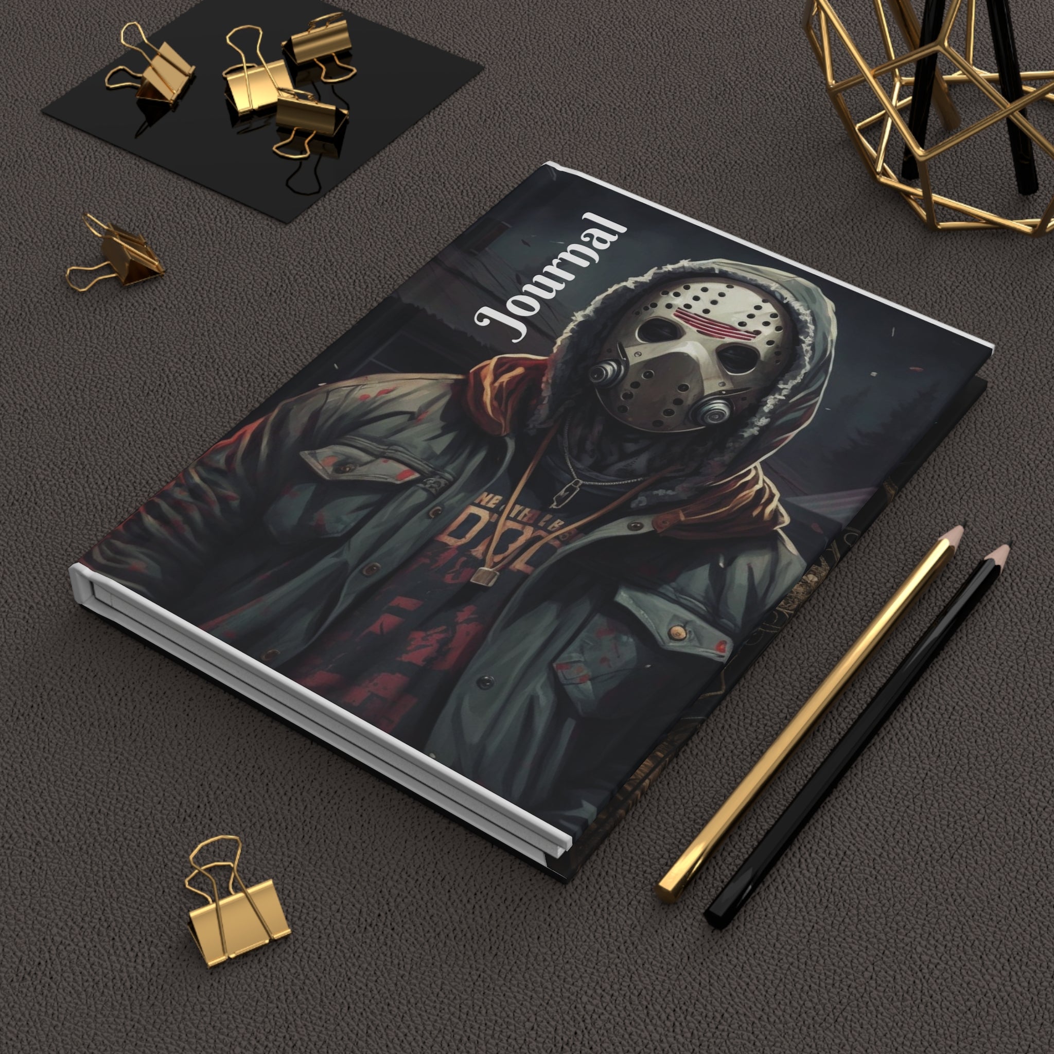 Hardcover Journal Matte-"Jason Spit Fire" (Professional Art)