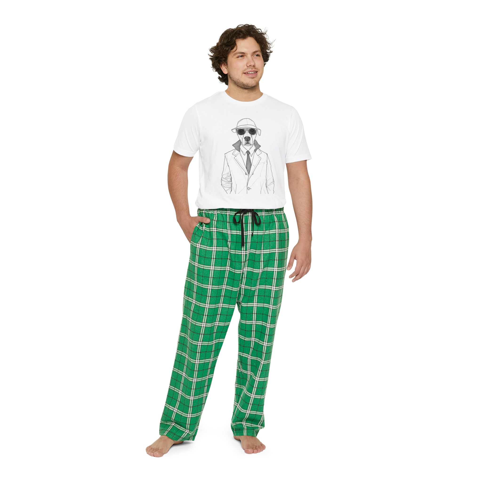 🐕 Artistic Slumber with Agent Dog: Dive into comfort with the "Agent Dog Single Line Pencil Sketch Men's Short Sleeve Pajama Set." This unique sleepwear features an elegant single line pencil sketch of a canine agent, perfect for men who appreciate art and a touch of whimsy in their nightwear.