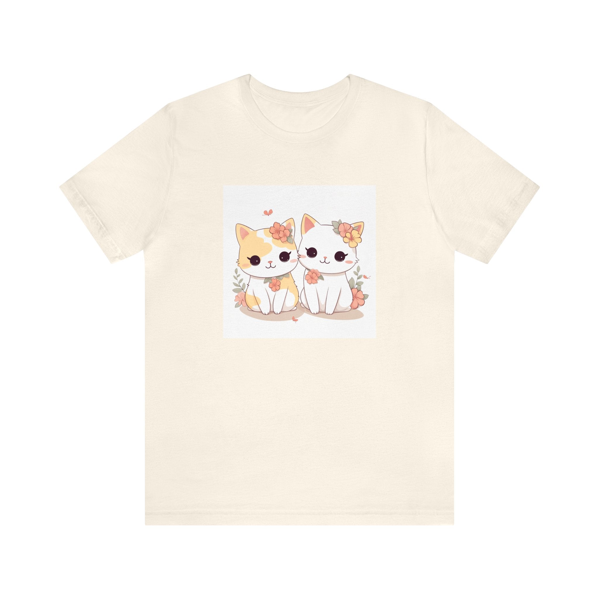 Cat Lovers T-Shirt Short Sleeve Tee for Wife Birthday For Girlfriend Cute TShirt For Gift Funny T-Shirt for Gift Kitten T Shirt