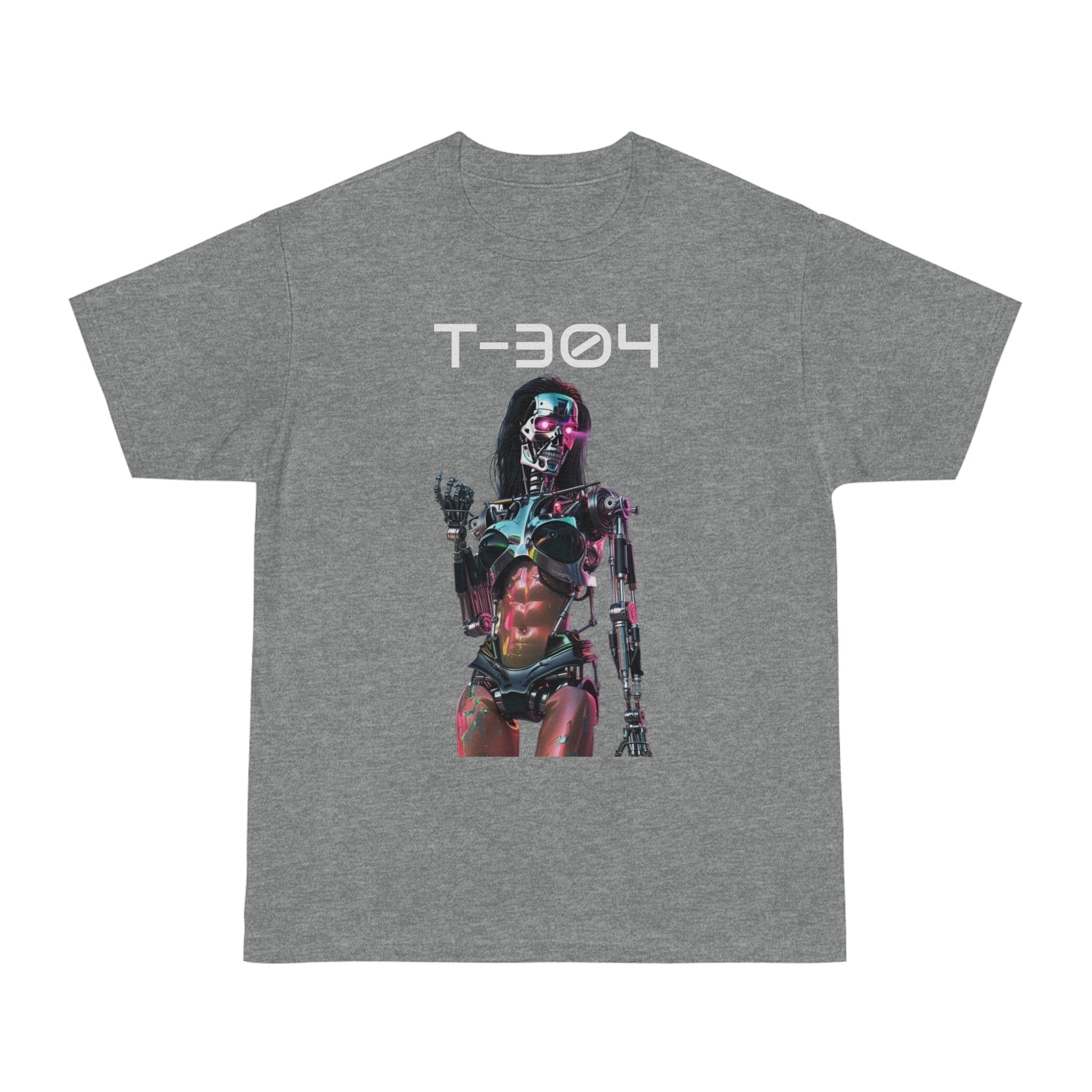 Future Chic: Retro Sci-Fi T-304 'On-Fleek Terminator' Inspired Glam Gal Unisex Hammer™ T-Shirt - Vintage Vibe, Modern Edge