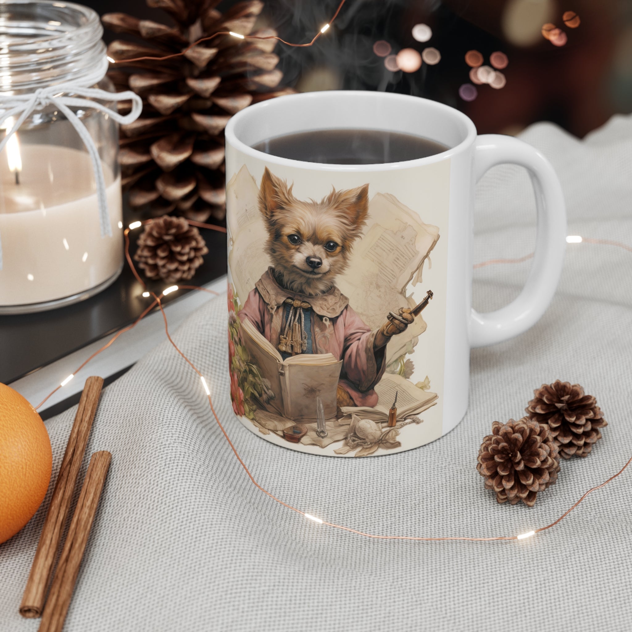 Mother's Day Awesome Gift: Relaxing Garden Pet 11oz Ceramic Mug | Exclusive Garden Puppy Design | Relaxing Durable & Aesthetic Drinkware