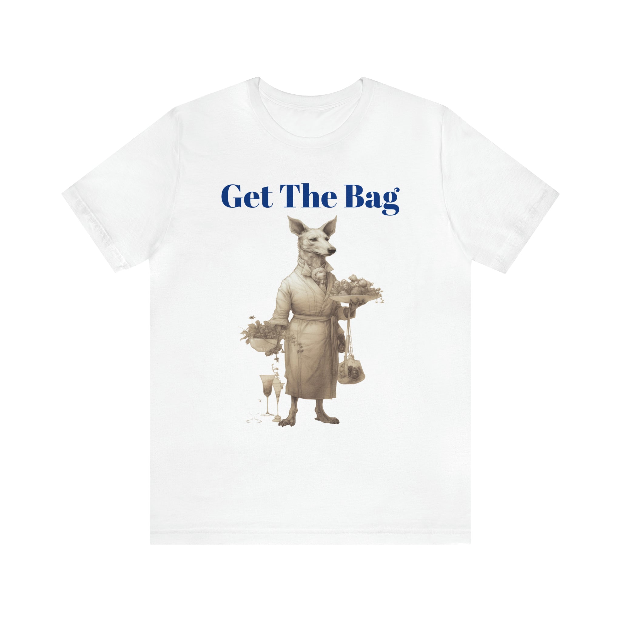 Unisex Jersey Short Sleeve Tee--"Get the Bag" Gentleman Canine Perfect Gift for Pet Lovers or For Dog Lovers