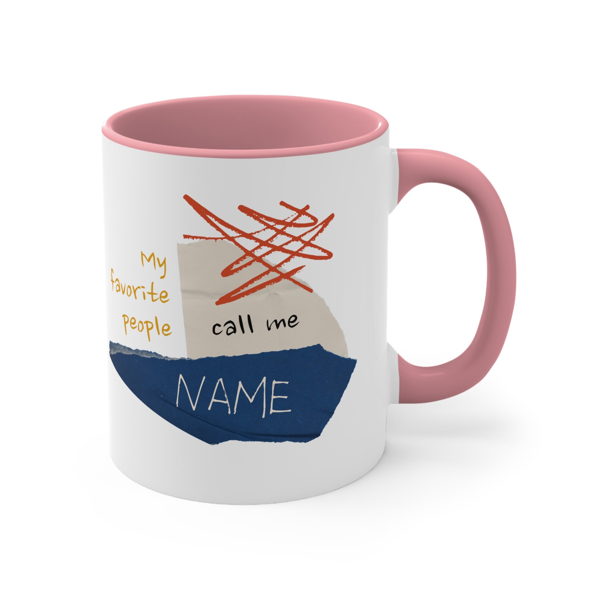 Personalized Coffee Mug - 'My Favorite People Call Me...' with Name Accent - 11oz Coffee Cup for Charming Coffee Lover's Gift for Making a Father Laugh