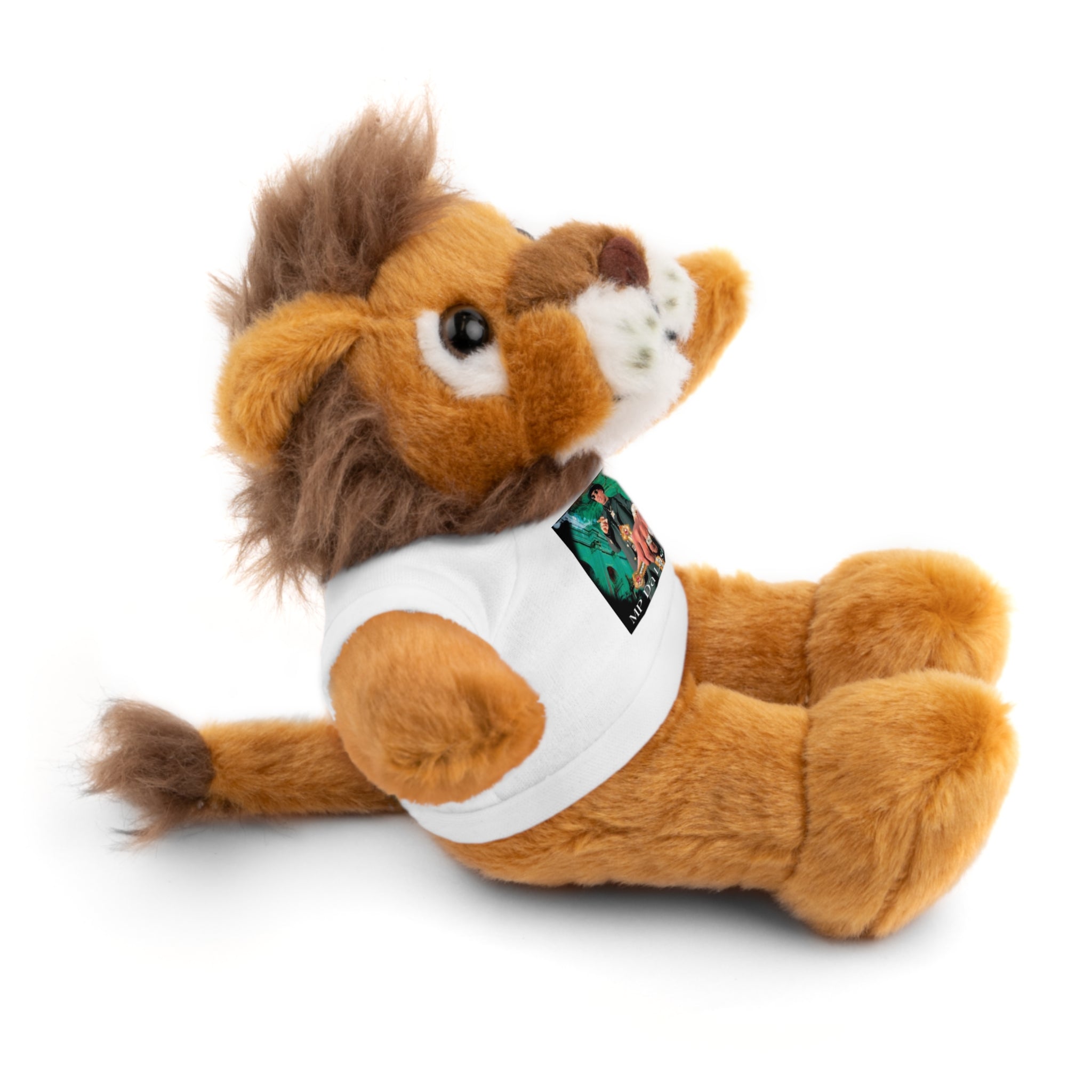 Nostalgic Vibes: Stuffed Animals with 90's Louisiana Rap Icon Tee - Retro Plush Toy for Hip Hop Fans