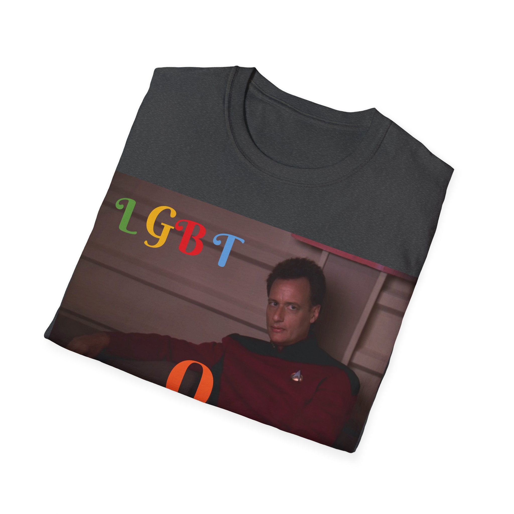 LGBTQ Pride Shirt Trek Q Funny Shirt Unisex Sci-Fi Pride Tee Rainbow Trekker T-Shirt - Queer Sci-Fi Fan Top Inclusive Space Apparel T-Shirt
