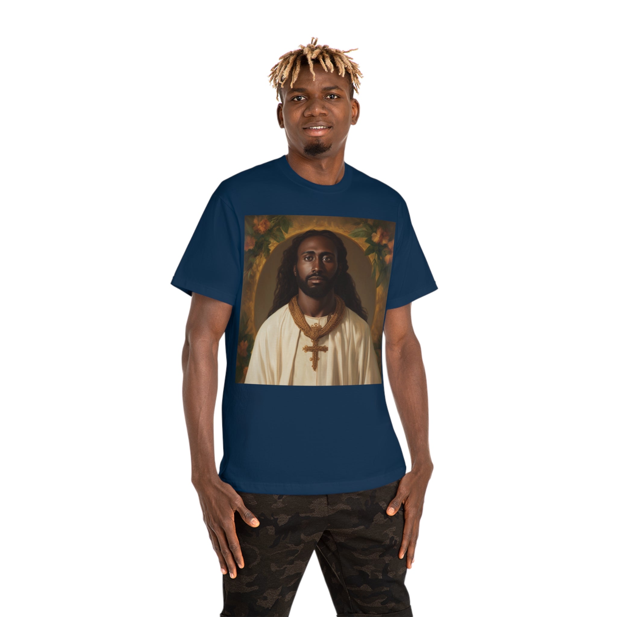 Unity in Faith: ' Classic Painting of African Descent Jesus' Unisex Hammer™ T-Shirt - Celebrate Diversity in Spirituality with a Groundbreaking Art-Inspired Design