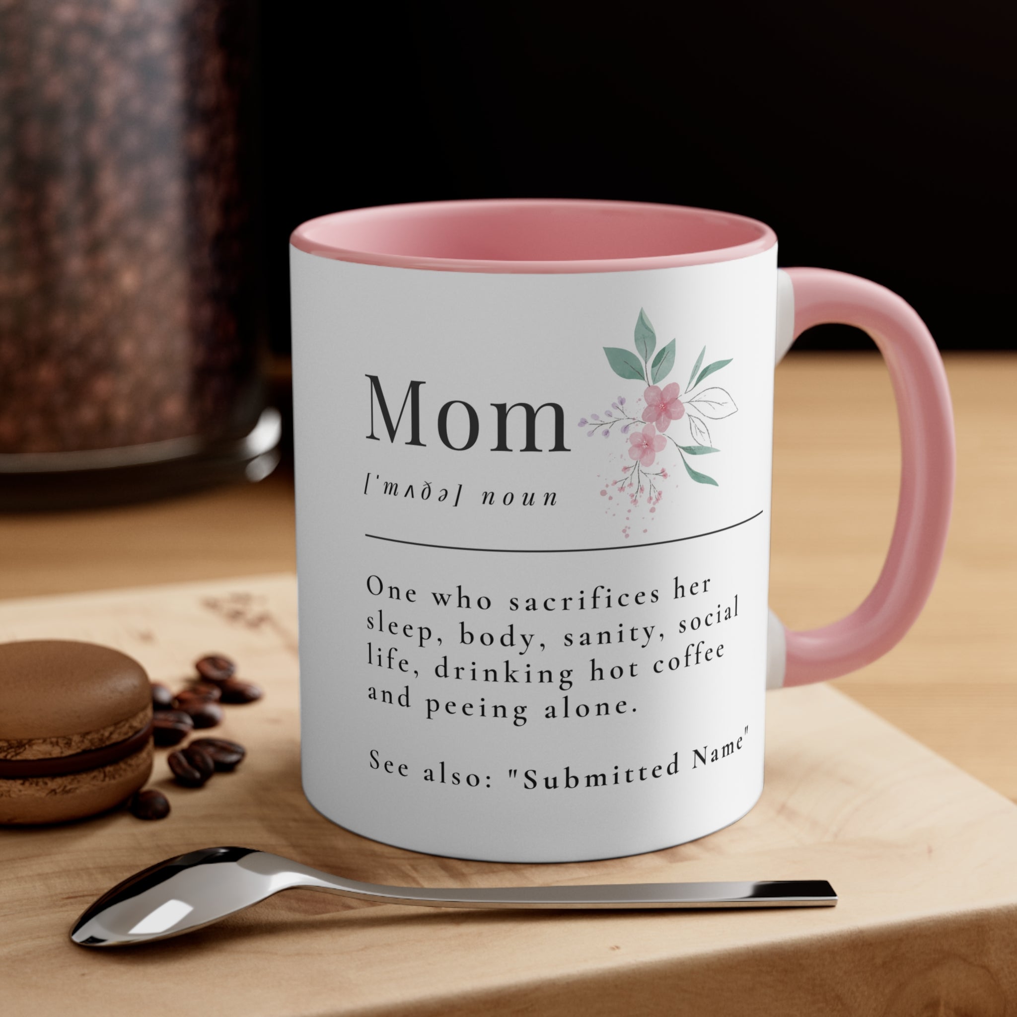 Mom Appreciation Mug with Floral Accent 