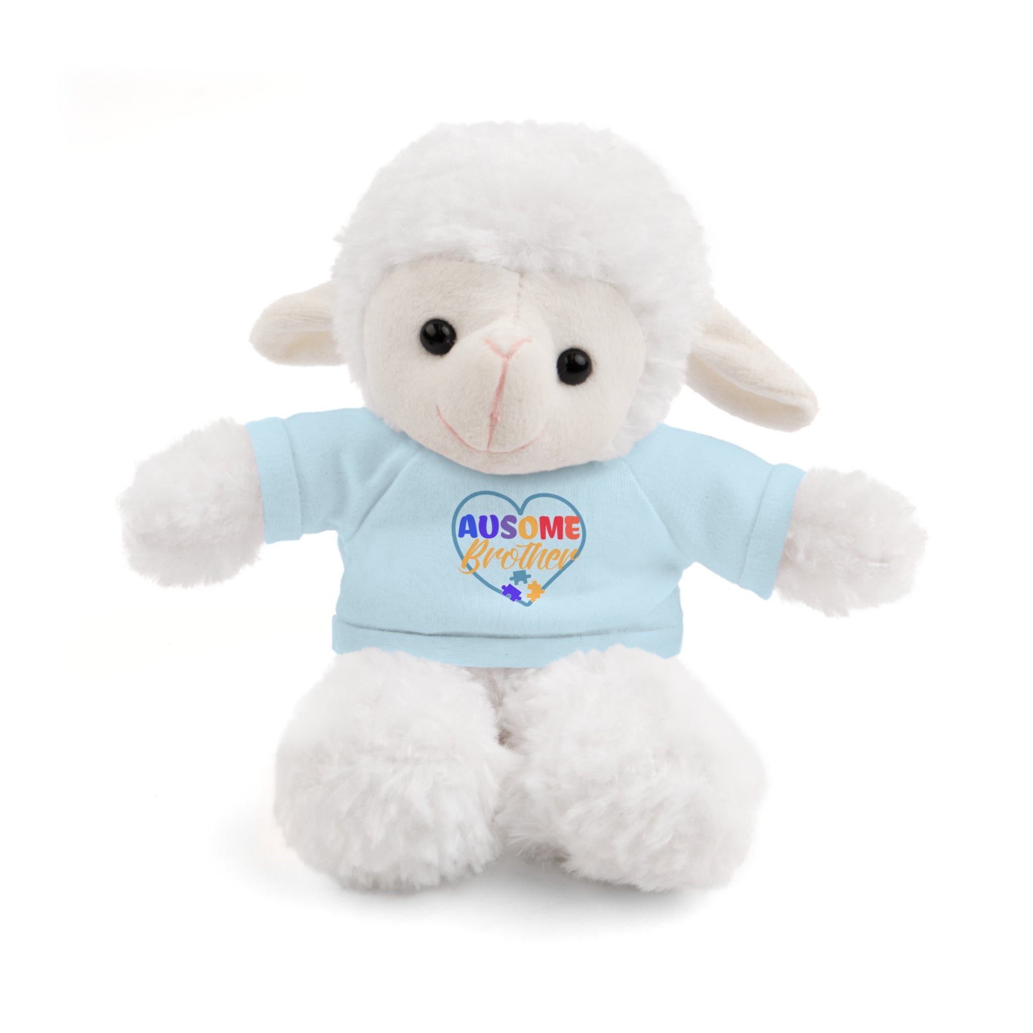 Show Support for Autism Sufferers and celebrate Your 'Ausome Brother' with Autism Awareness Stuffed Bear - Customized Tee Included