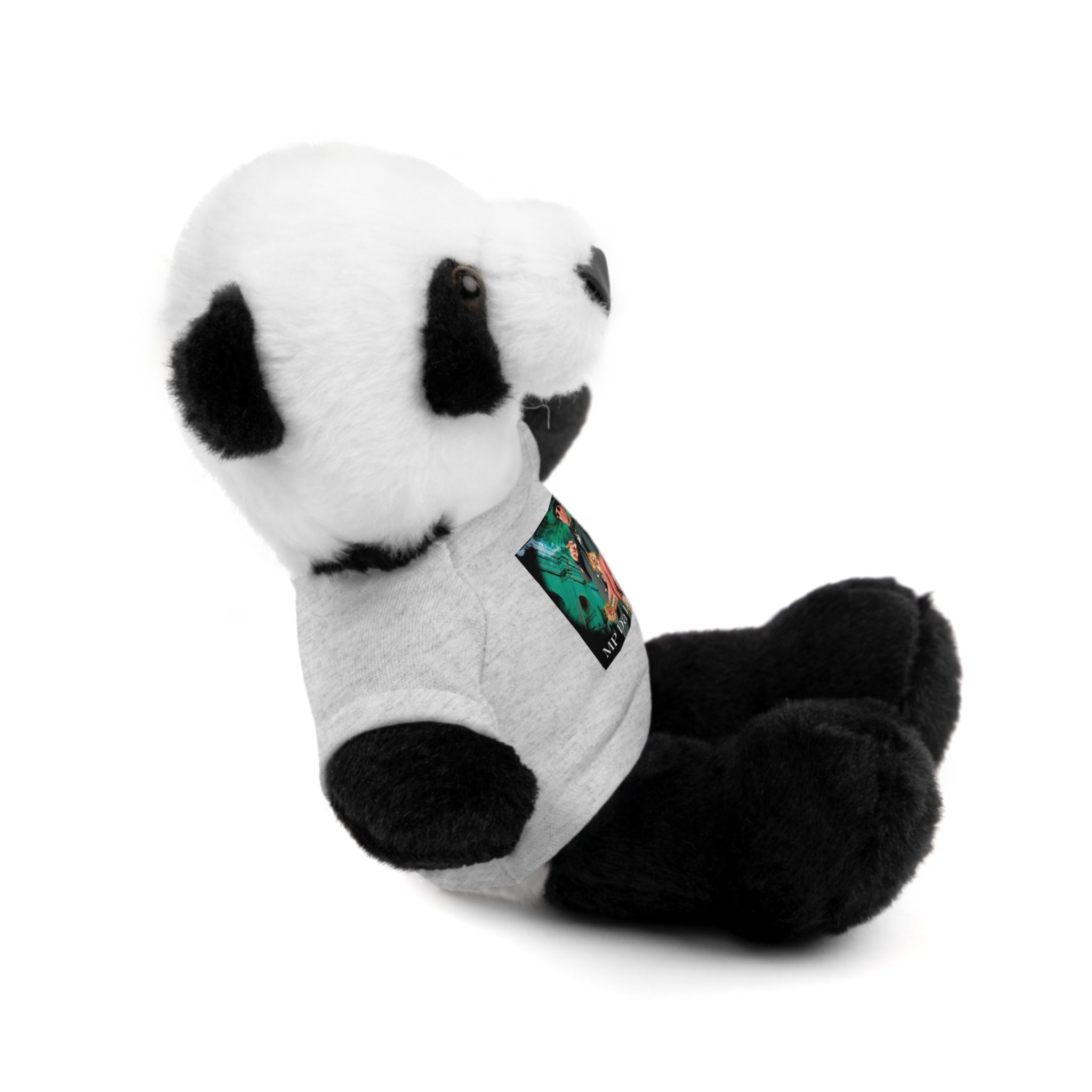 Nostalgic Vibes: Stuffed Animals with 90's Louisiana Rap Icon Tee - Retro Plush Toy for Hip Hop Fans