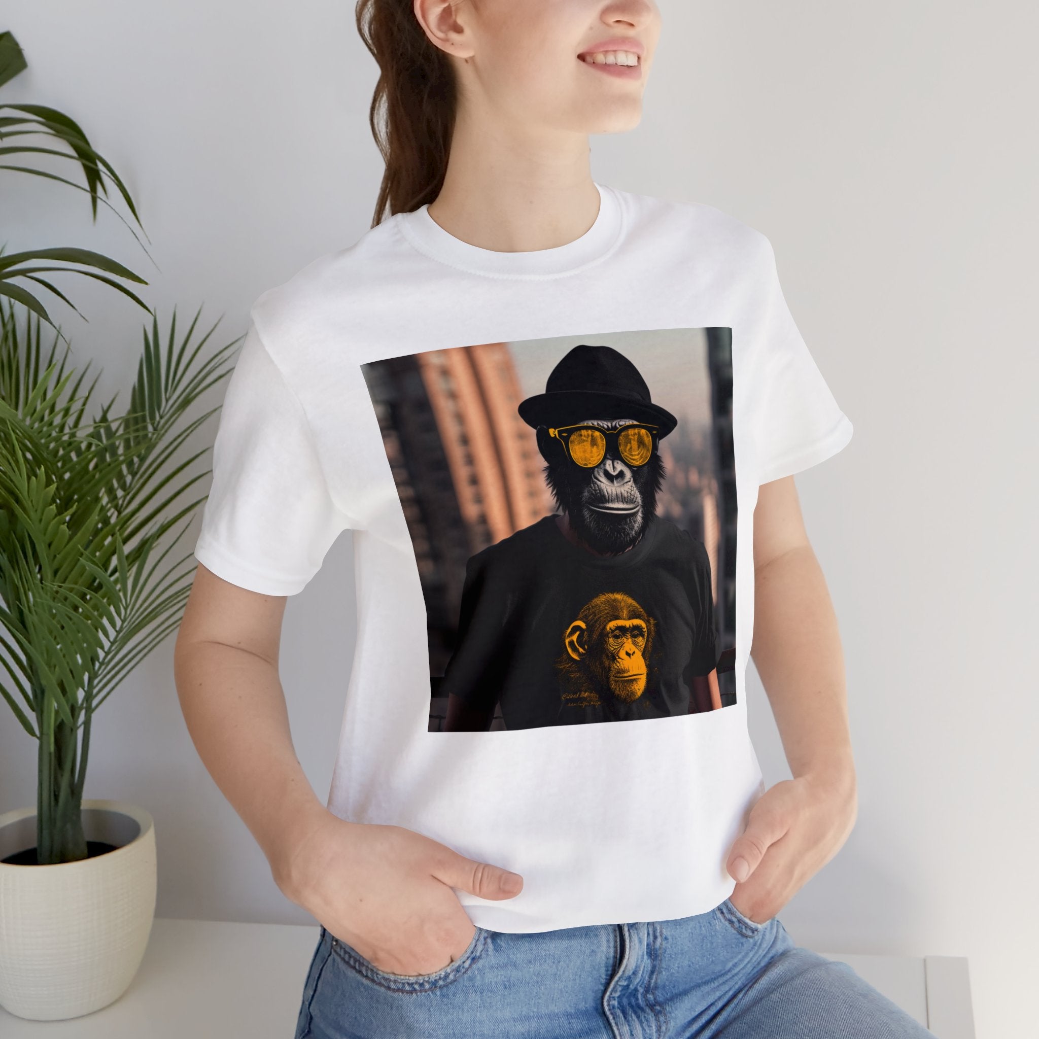 Focused Skateboarder Monkey Stylish Unisex Jersey Short Sleeve Tee - Ultimate Streetwear for Skate and Style Enthusiasts